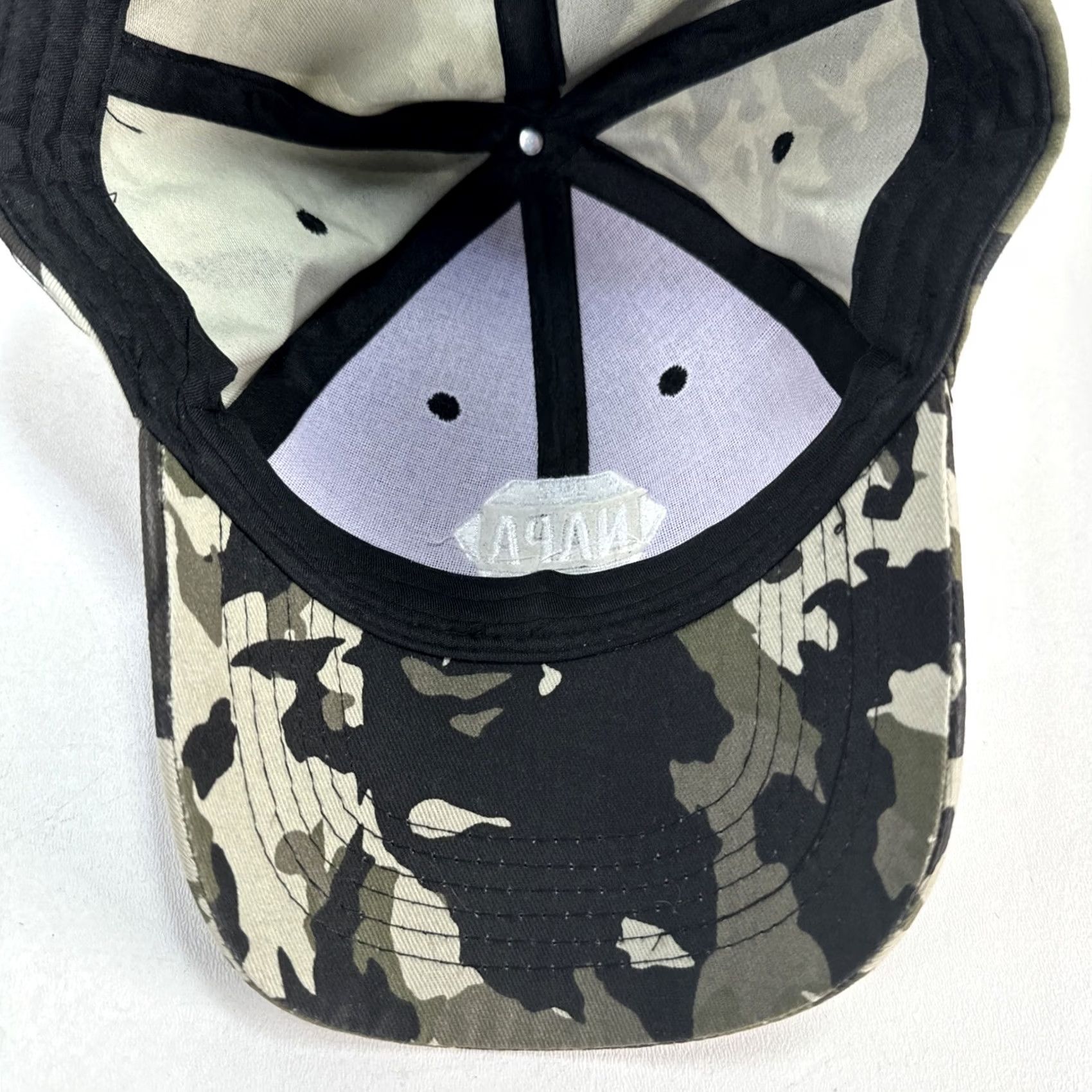 Logo 7 NAPA Hat Cap Camo Embroidered White Logo Black Front Strap Back Baseball Cap Men Adjustable Twill Camouflage Size ONE SIZE - 7 Thumbnail