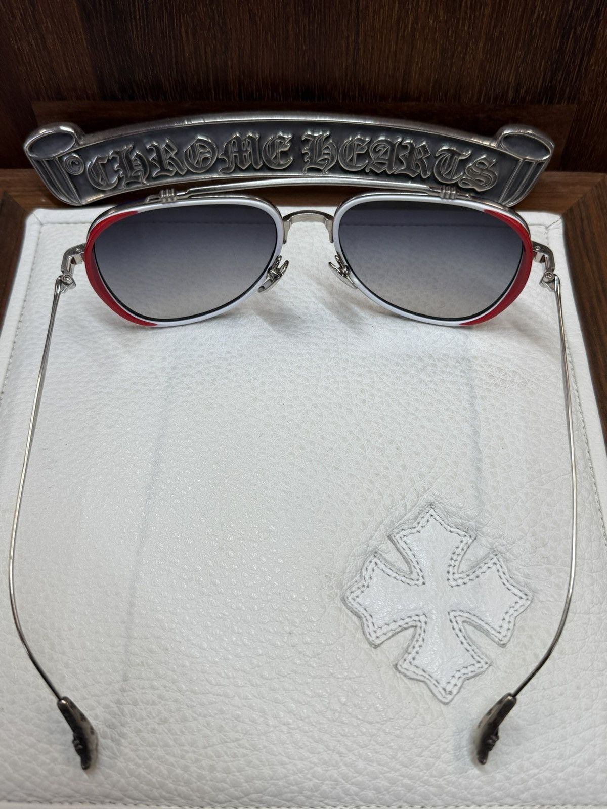 Chrome Hearts Chrome Hearts Whisker Biscuit Sunglasses Size ONE SIZE - 6 Thumbnail