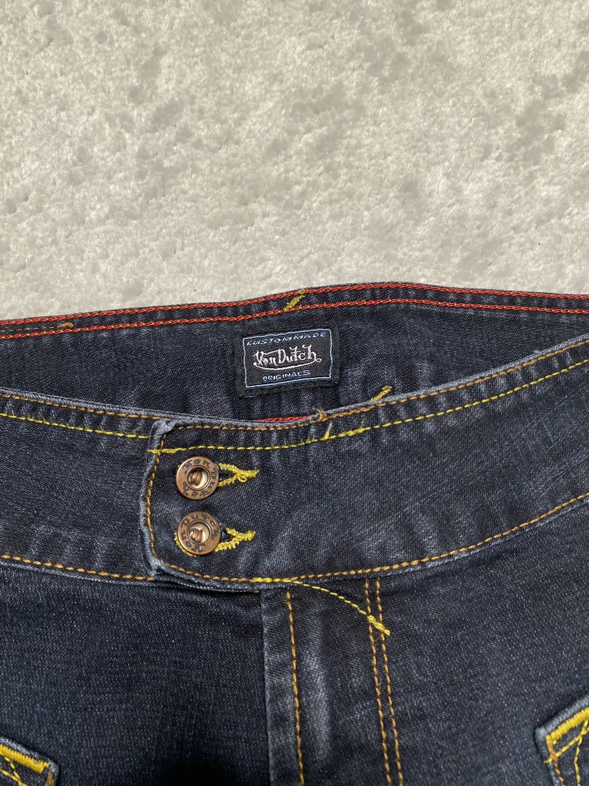 Von Dutch Vintage Y2k Von Dutch Low Rise Denim Blue Jeans Skinny y2k Size 25" / US 0 / IT 36 - 4 Thumbnail