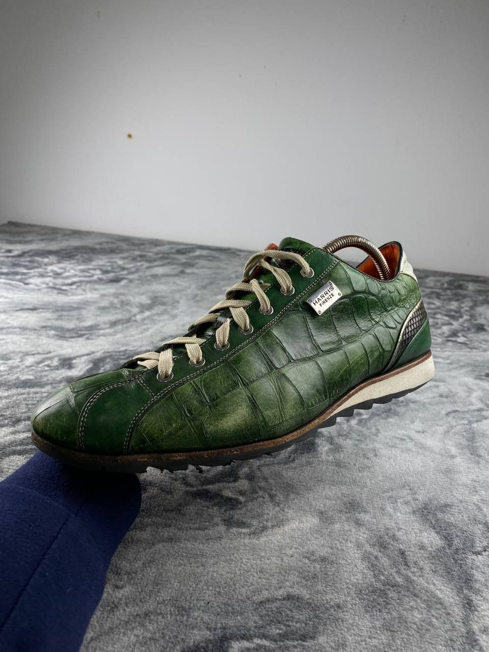 Harris Tweed Harris Lage Trainers Leather Trainers Men Size 11 Green Size US 11 / EU 44 - 13 Thumbnail