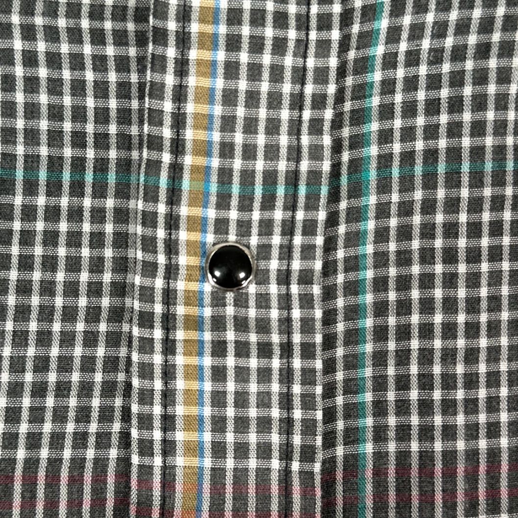 Vintage VINTAGE Panhandle Slim Western Shirt Adult EXTRA LARGE Brown 80s Pearl Snap Plaid, Pocket, Long Sleeve, USA, Mens Size US XL / EU 56 / 4 - 7 Thumbnail