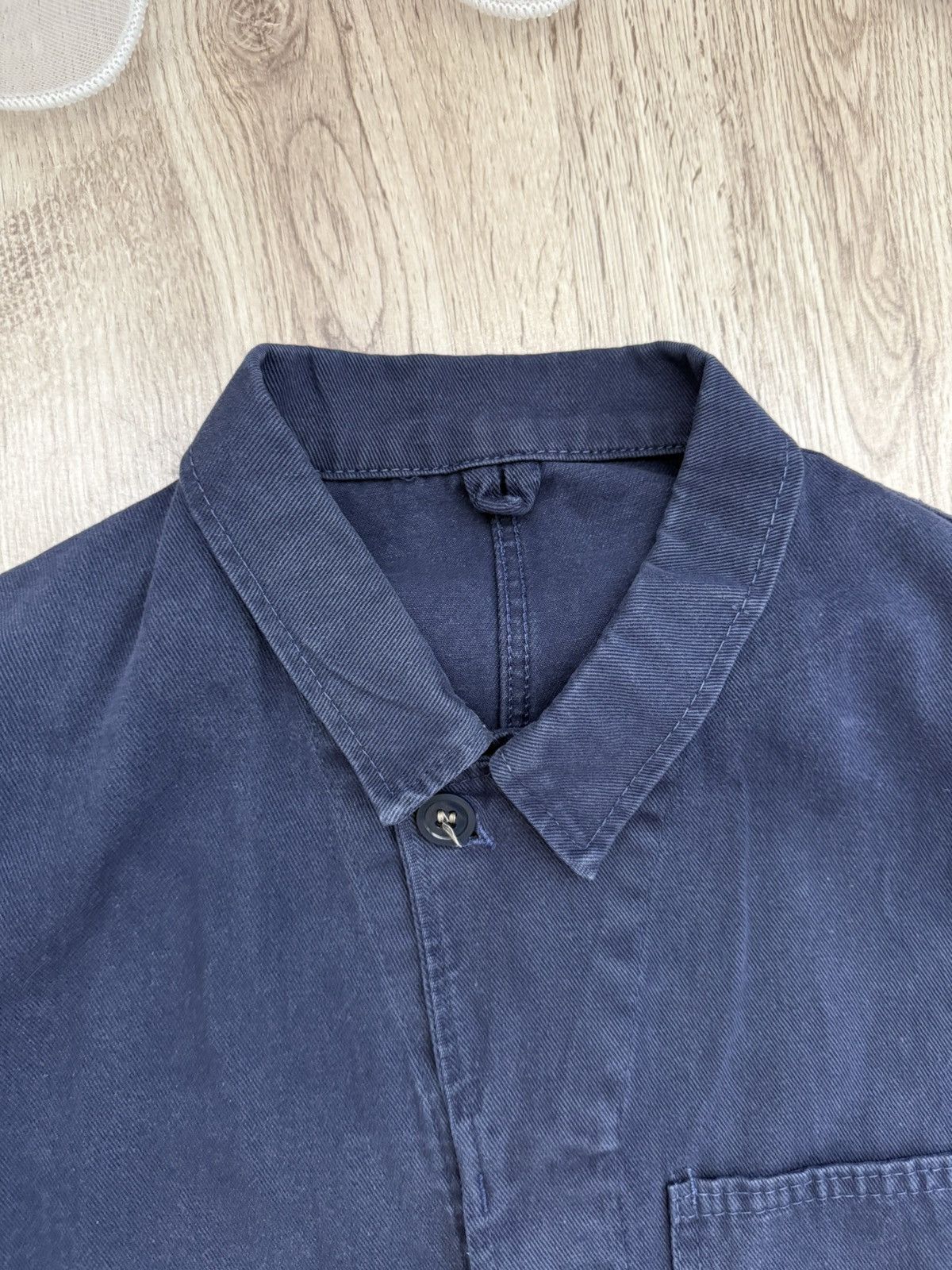 Other Vintage Worker Chore Jacket Blue Workwear French Style Size US M / EU 48-50 / 2 - 6 Thumbnail