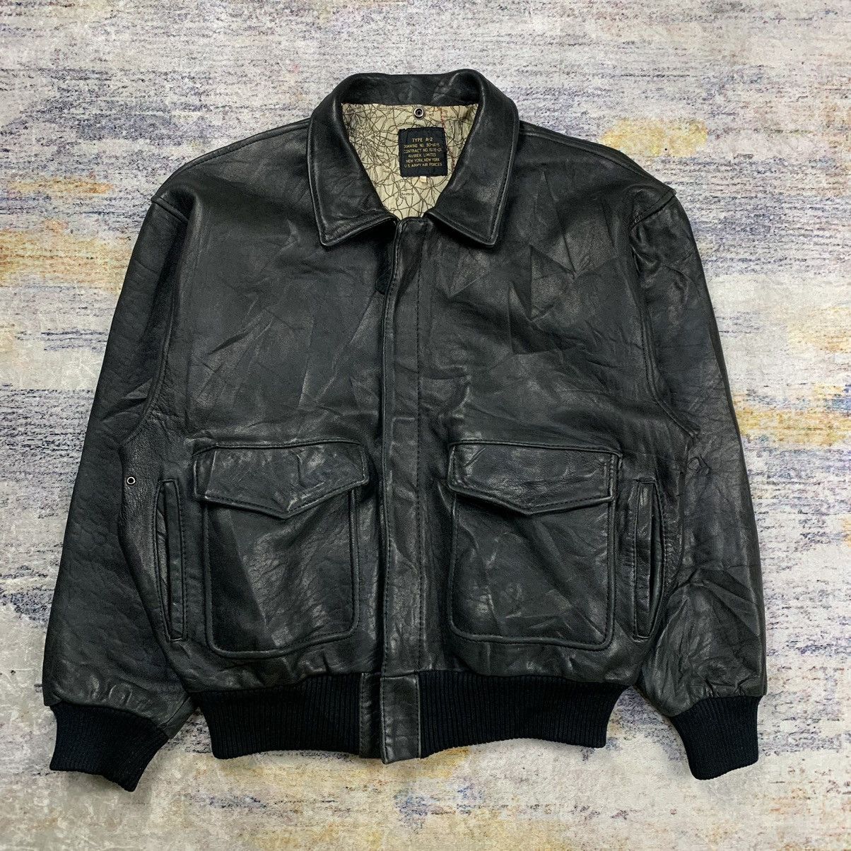 ジャケット・アウター 80s A-2 real leather bomber jacket vtg 80s vtg A-2 real leather bomber jacket Rare Vintage 80s Ace