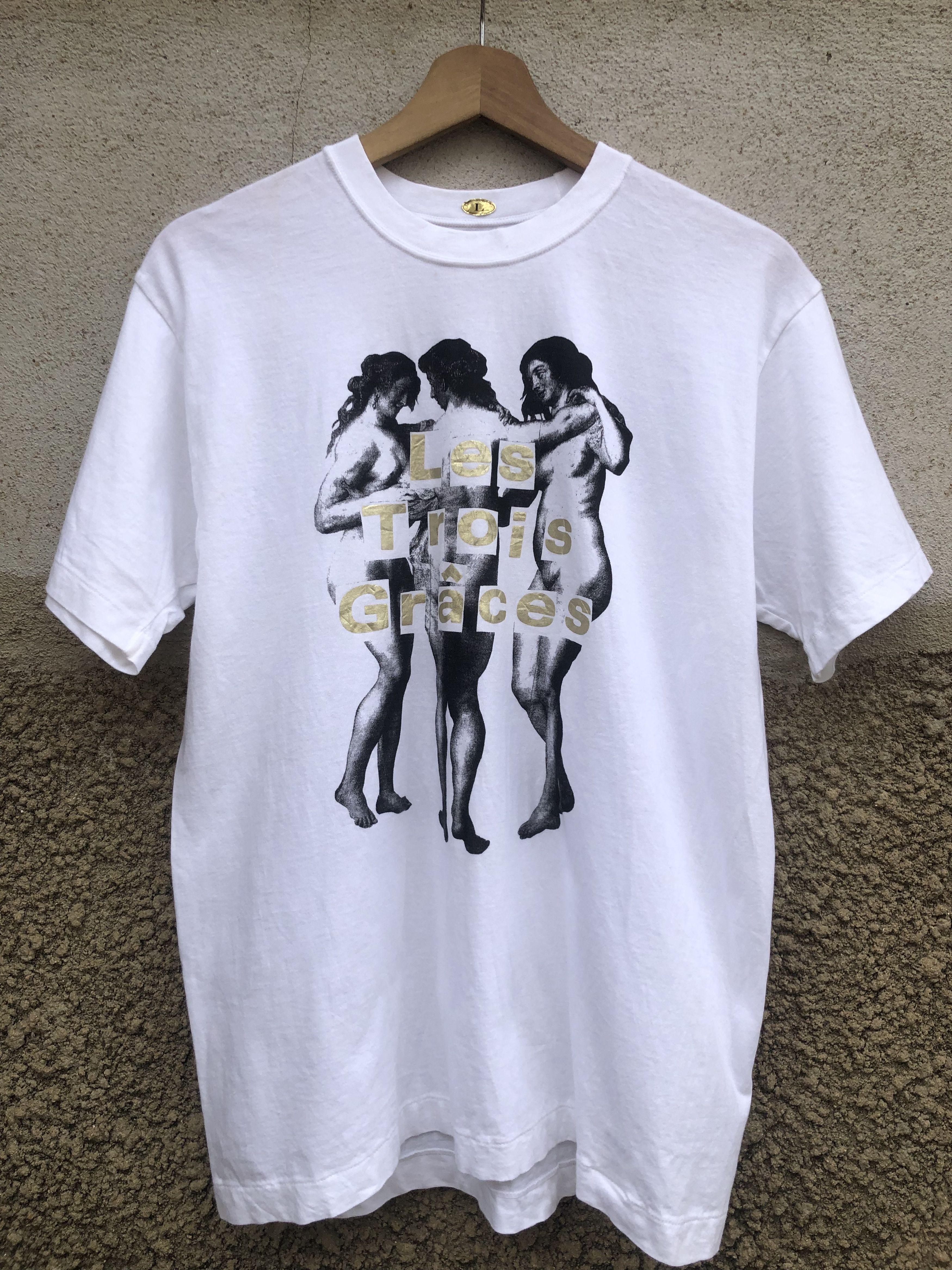 Japanese Brand DRAW by Dedign Studio "Les Trois Graces" Nudes T-shirt Size US M / EU 48-50 / 2 - 1 Thumbnail