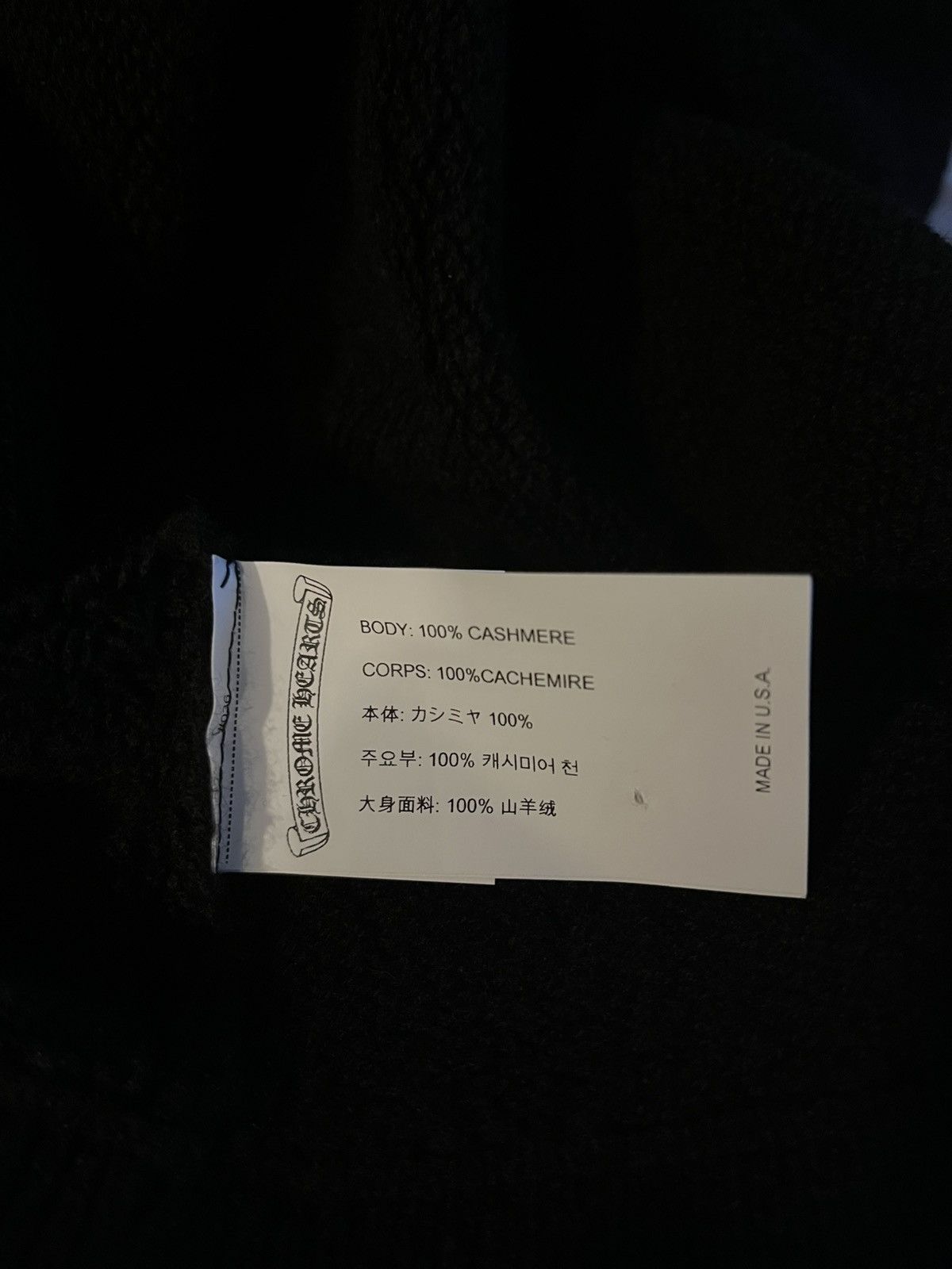 Chrome Hearts Chrome Hearts Cashmere Sweater Size US XL / EU 56 / 4 - 6 Thumbnail