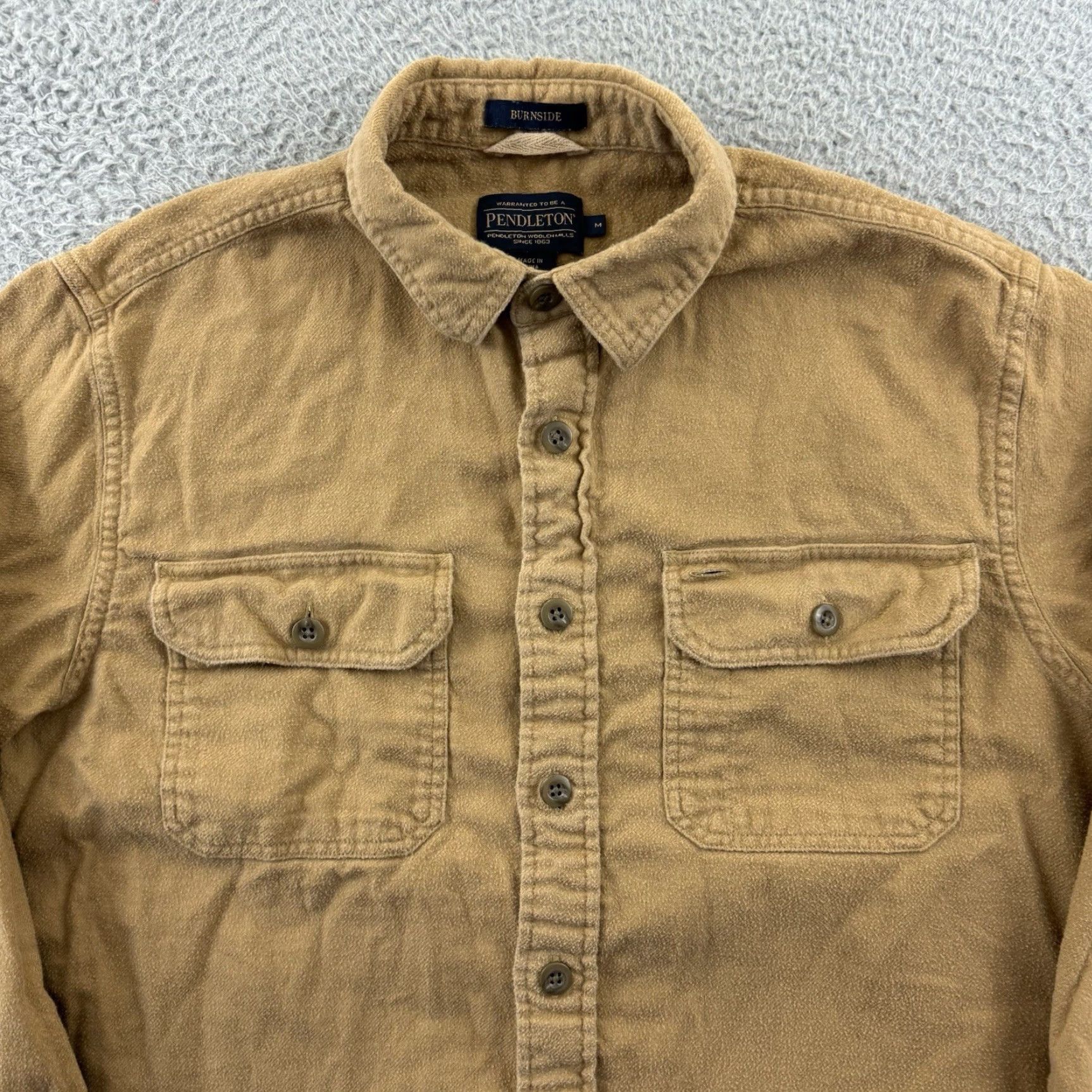 Pendleton Pendleton Burnside Shirt Mens M Brown Long Sleeve Flannel Button Up Outdoor Workwear Cotton Size US M / EU 48-50 / 2 - 3 Thumbnail