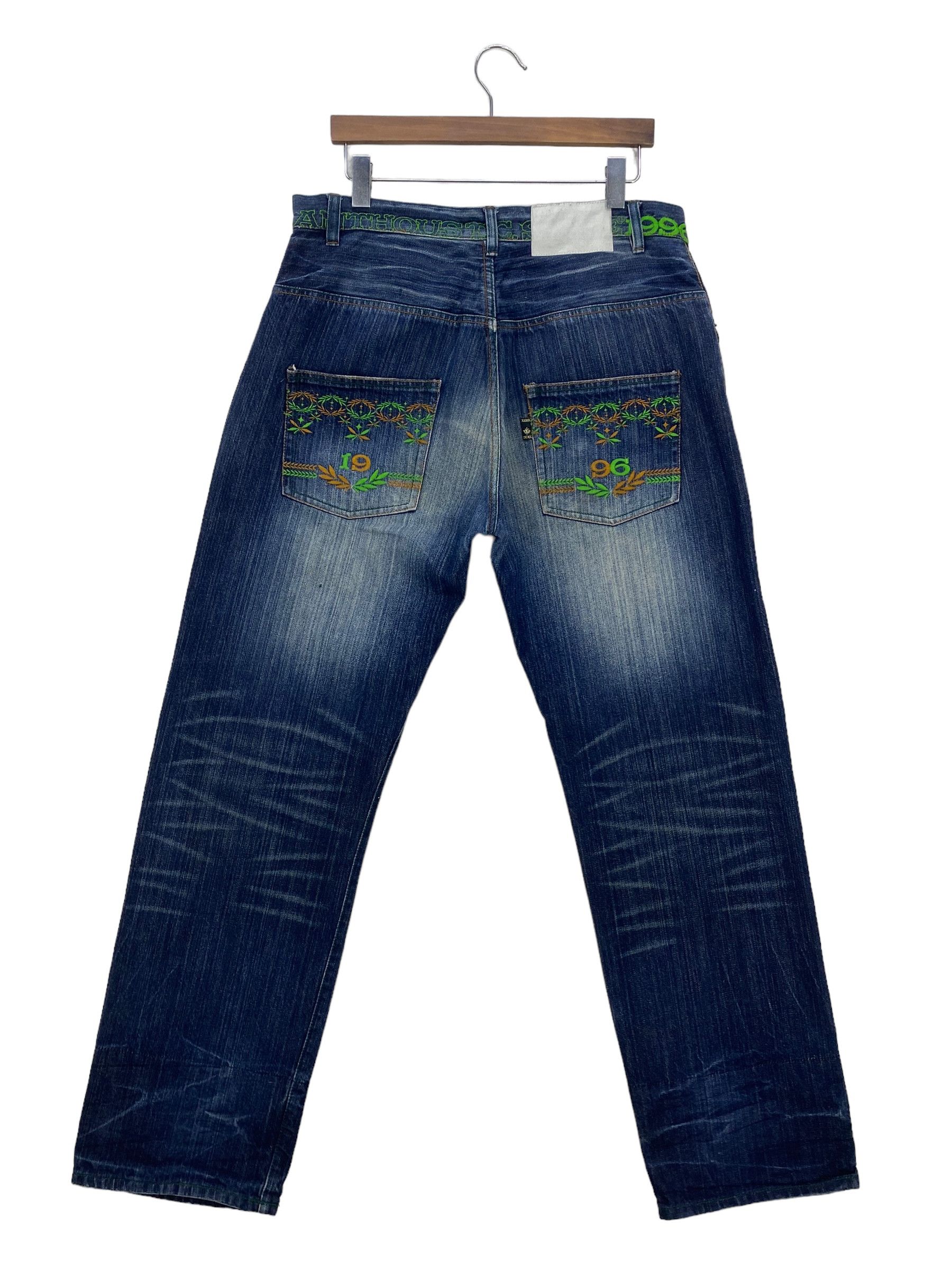 Japanese Brand Xanthous Denim Jeans Hip Hop Skateboards Baggy Jeans Pants Size US 35 - 1 Thumbnail