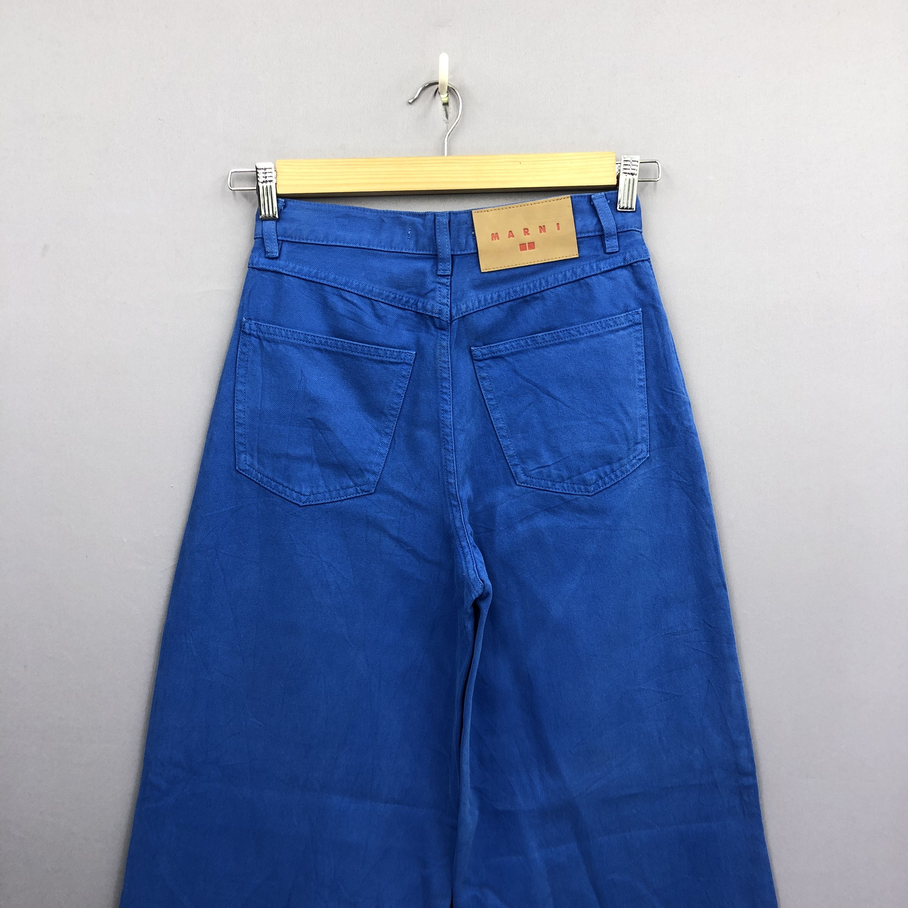 Marni × Uniqlo Vintage Y2K/2000s Marni Baggy Wide Leg Skater Jeans Denim Size 26" / US 2 / IT 38 - 4 Thumbnail
