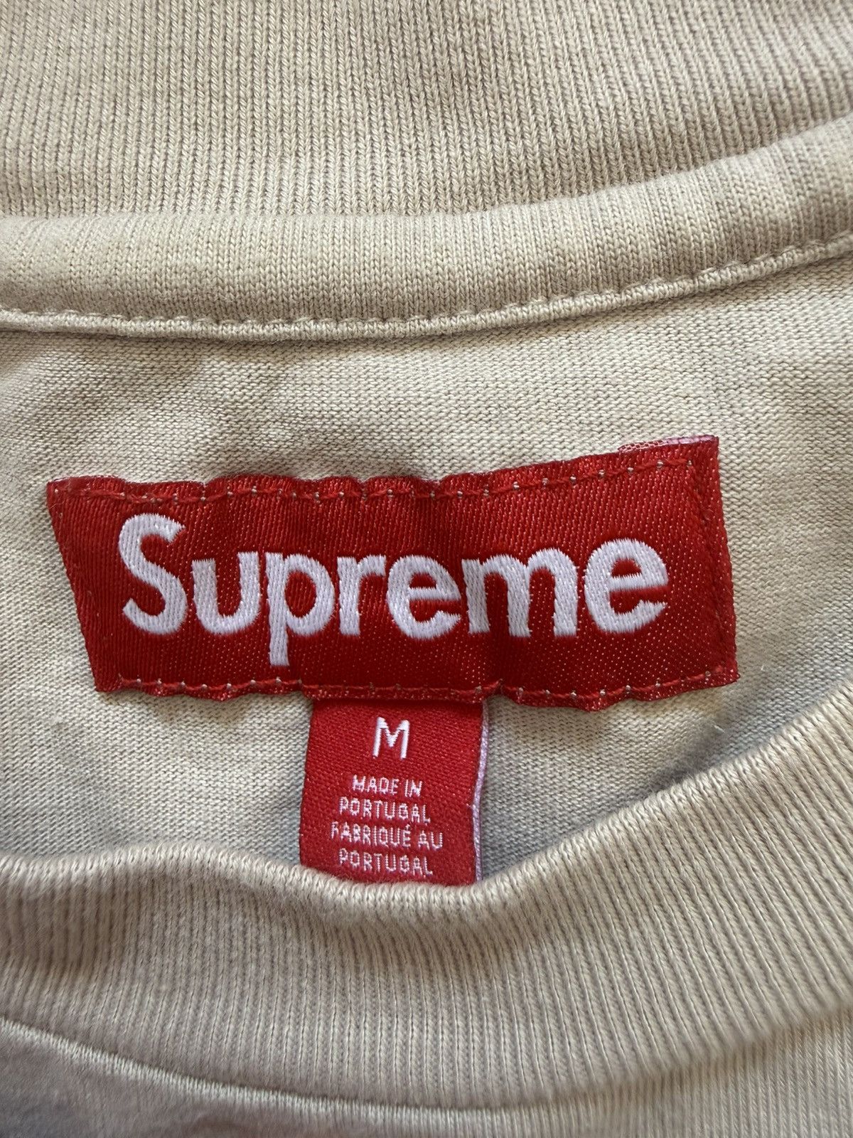 Supreme Supreme Box Logo Tee FW23 Stone Size US M / EU 48-50 / 2 - 5 Thumbnail