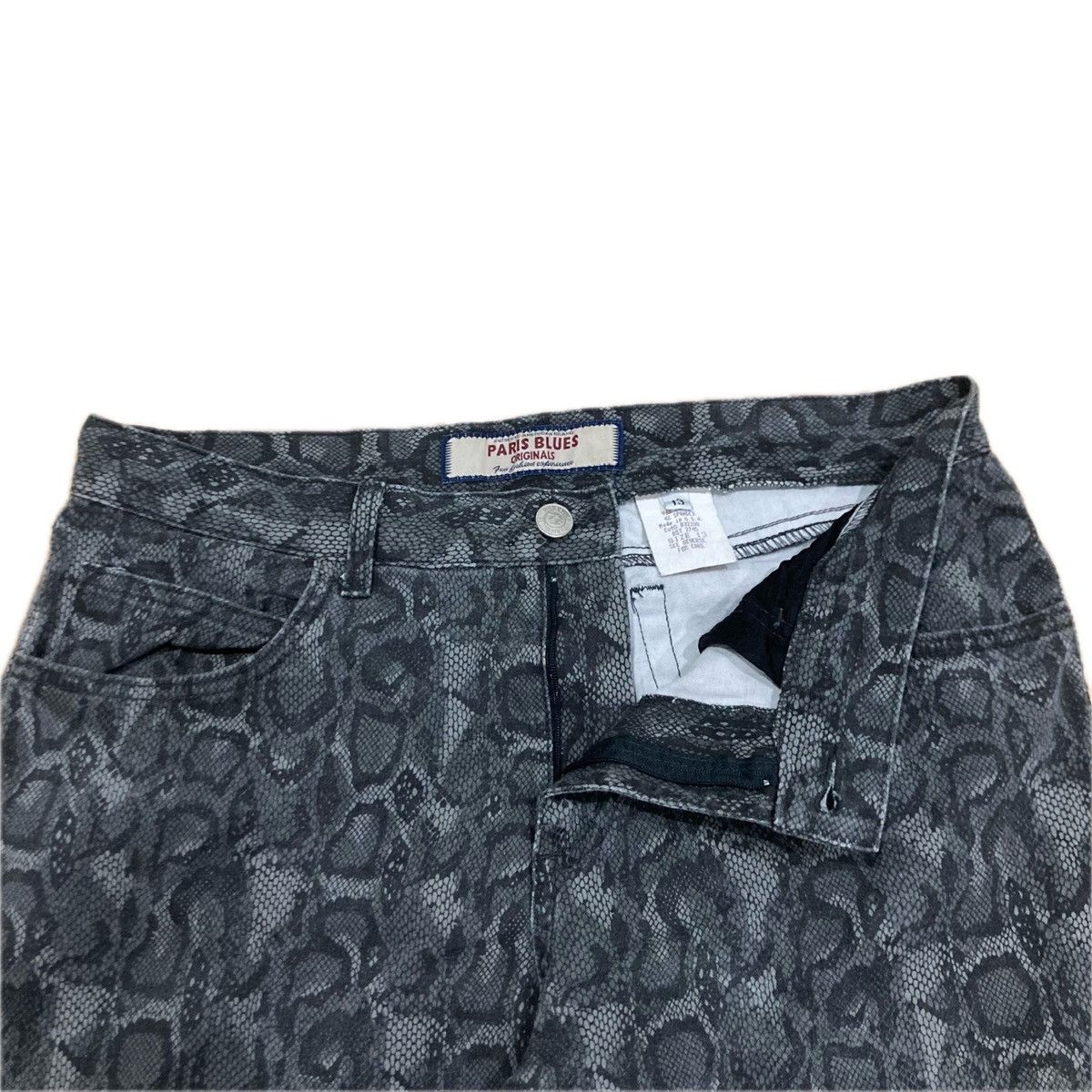 If Six Was Nine × Le Grande Bleu (L.G.B.) PARIS BLUES BOOTCUT SNAKES SKIN MOTIF JEANS Size US 32 / EU 48 - 6 Thumbnail