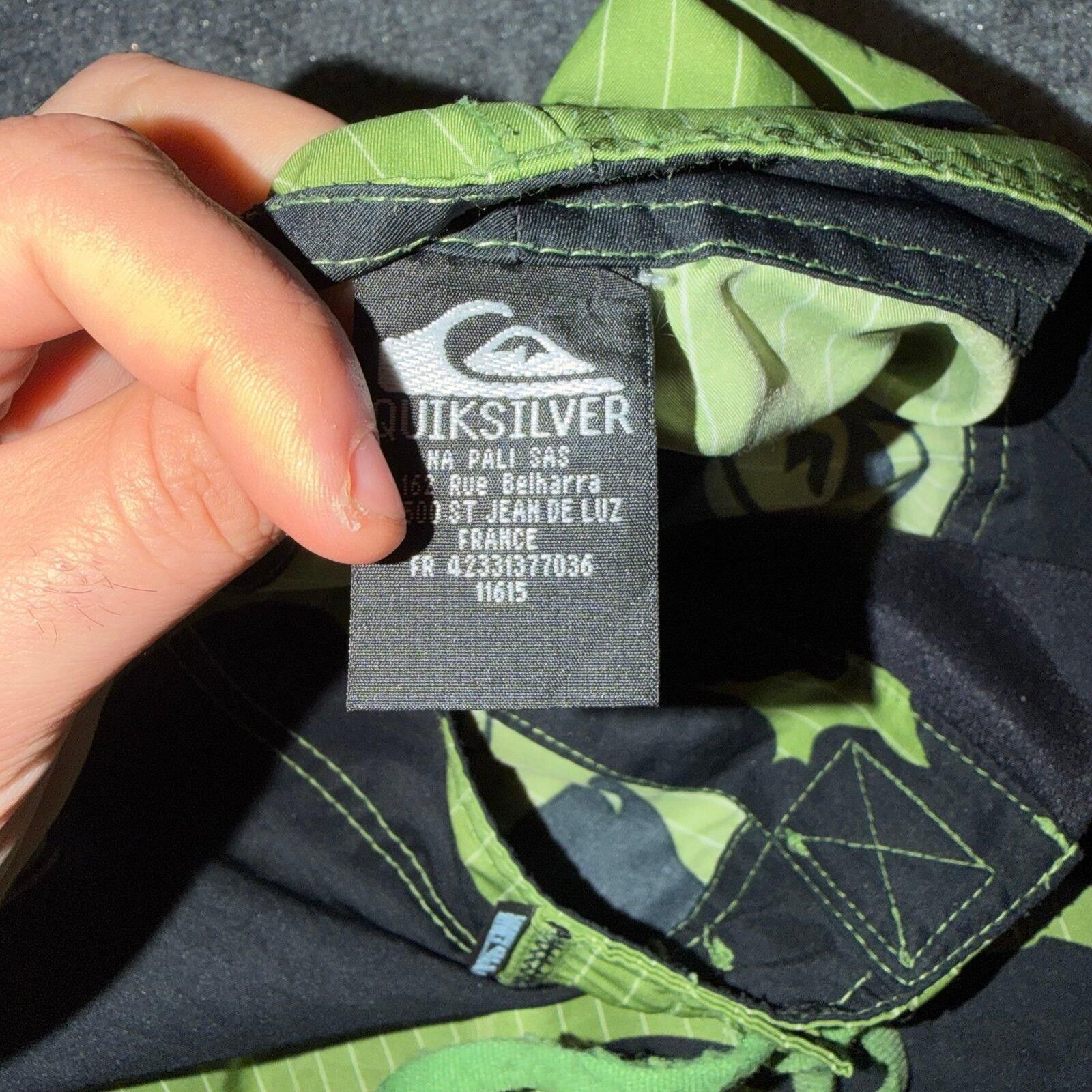 Quiksilver Quiksilver Green Floral Surf Board Shorts Mens XL y2k Size US 36 / EU 52 - 5 Thumbnail