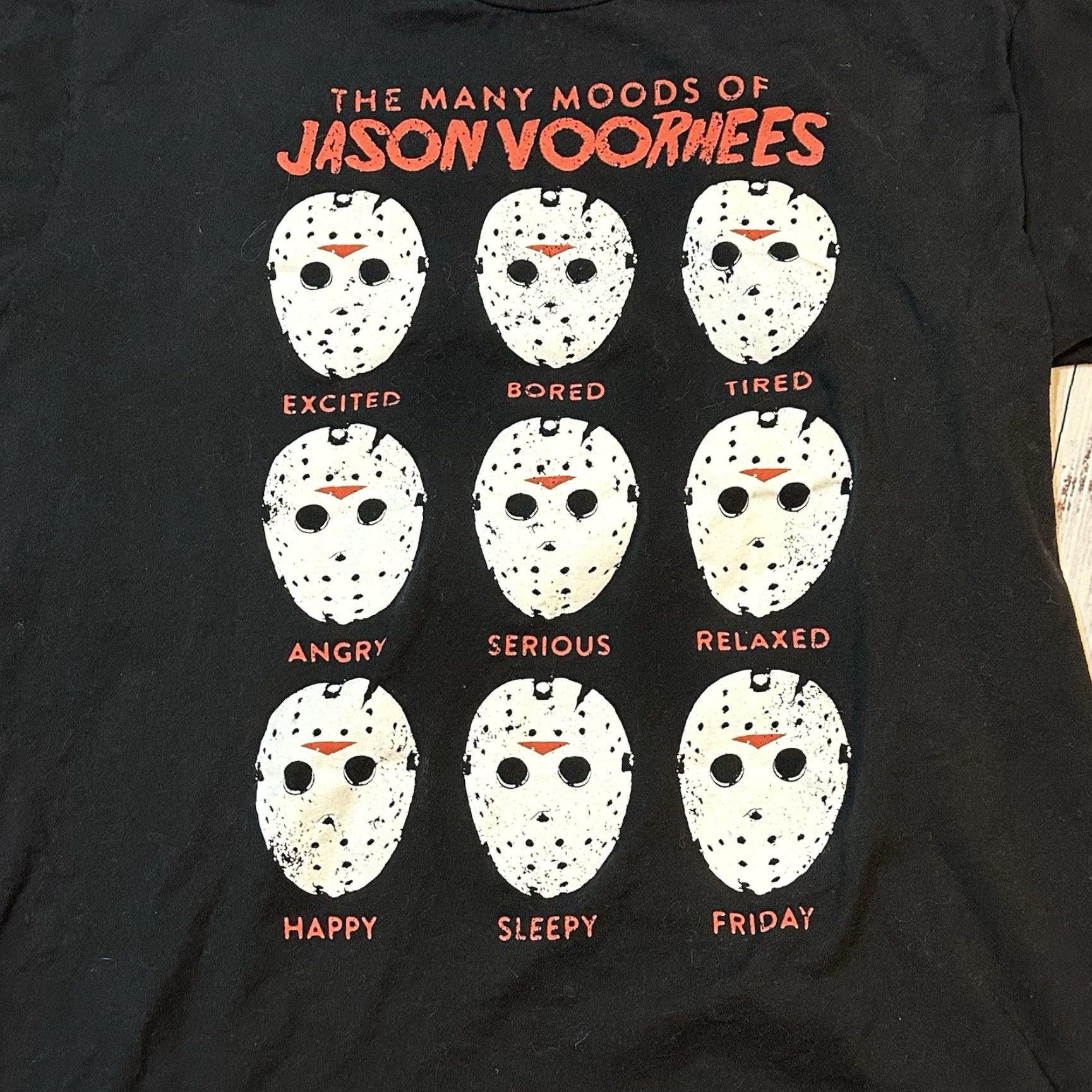 Vintage Friday the 13th Shirt Halloween Horror Movie Jason Voorhees Cotton Mens XL Black Crew Neck Short Sleeve Graphic Print - Mens T-Shirt Size US XL / EU 56 / 4 - 3 Thumbnail