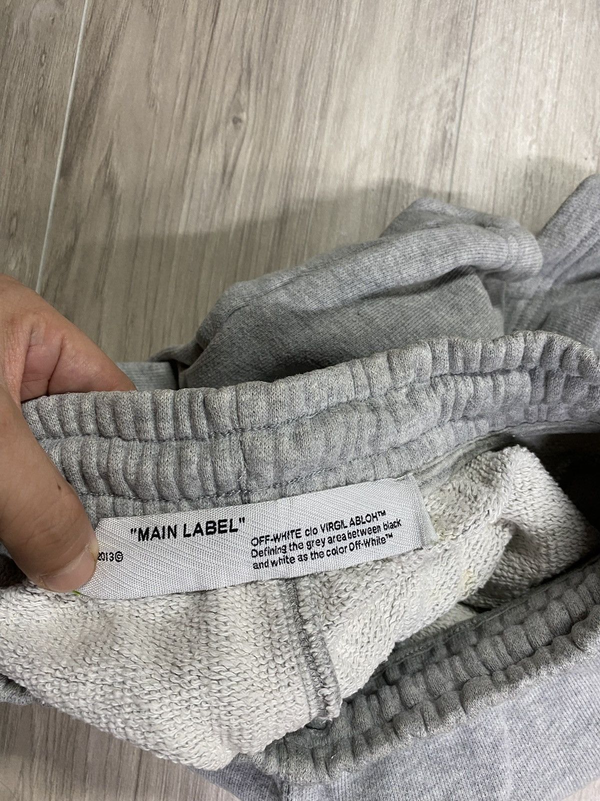 Off-White Off-White Virgil Abloh Grey Sweats Shorts Size Small Size US 28 / EU 44 - 3 Thumbnail