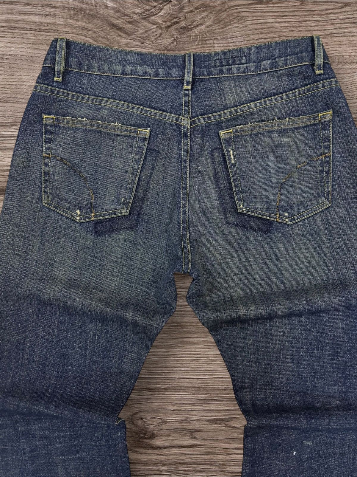 Jun Takahashi Kunna Kunna Japan Grunge Cross Shade Distress Jeans Size US 32 / EU 48 - 8 Thumbnail