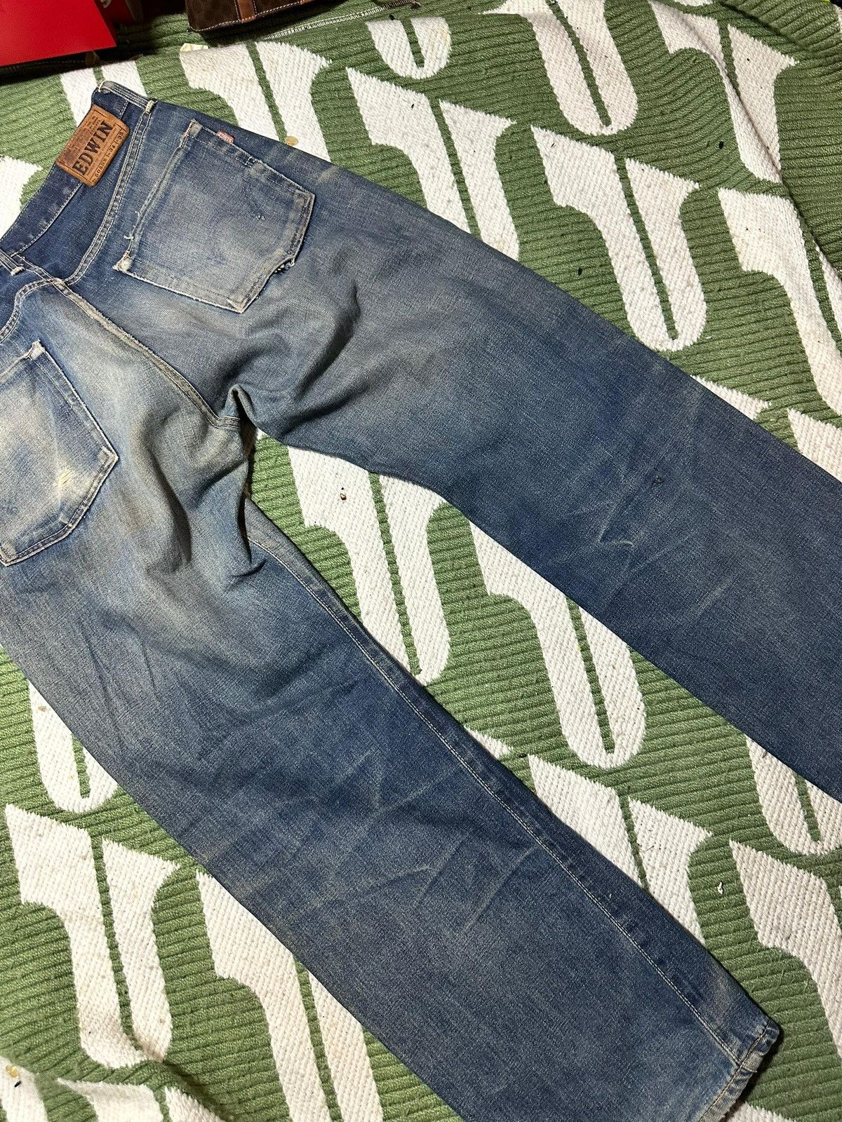 Edwin EDWIN 505 SX Selvedge Distressed Jeans Size US 34 / EU 50 - 4 Thumbnail