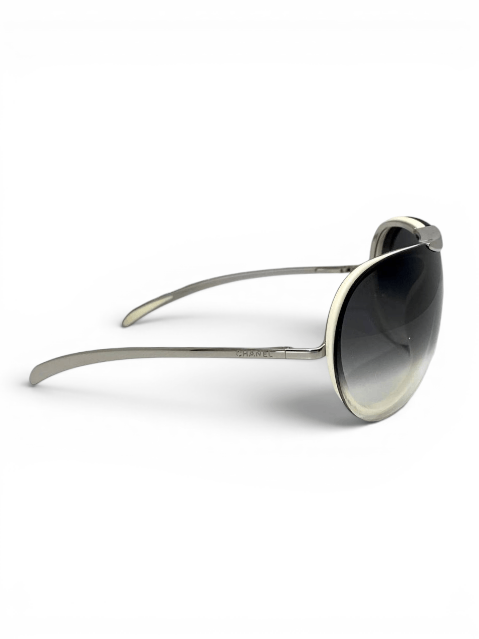 Chanel Chanel CC Logo Aviator Gradient Tint Shield Sunglasses Y2K Size ONE SIZE - 6 Thumbnail