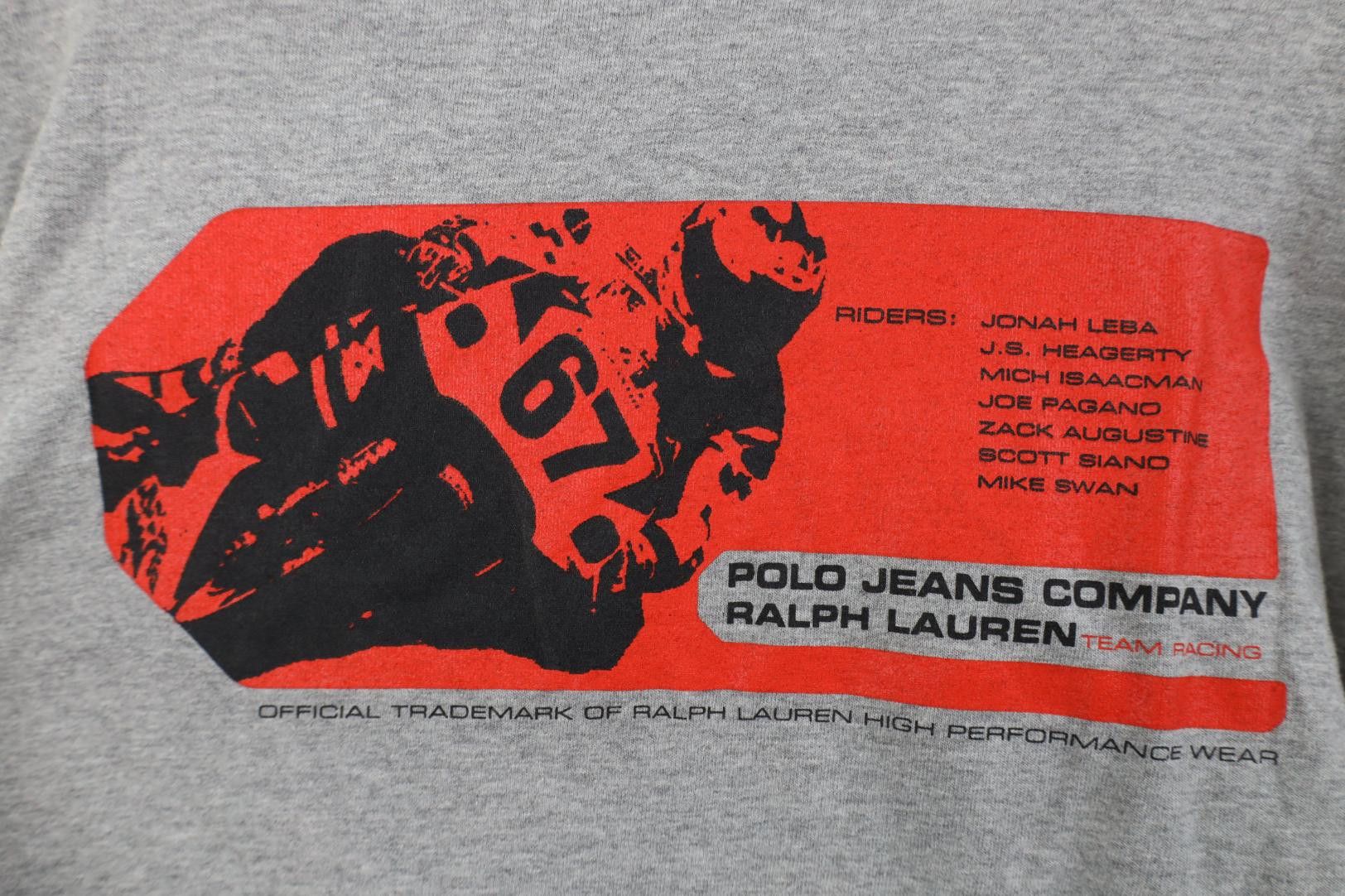 Polo Ralph Lauren Deadstock Vintage 90s Ralph Lauren Bike Long Sleeve T-Shirt Size US L / EU 52-54 / 3 - 12 Thumbnail