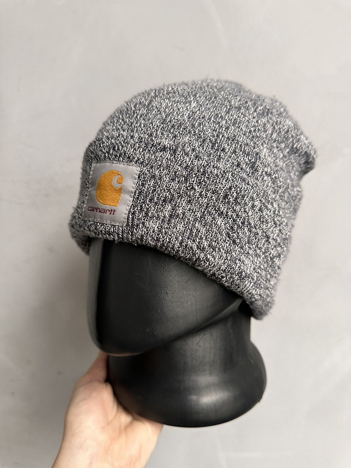 Carhartt Wow 😻 White Beanie Carhartt Y2K Streetwear Outdoor Arcteryx Size ONE SIZE - 4 Thumbnail