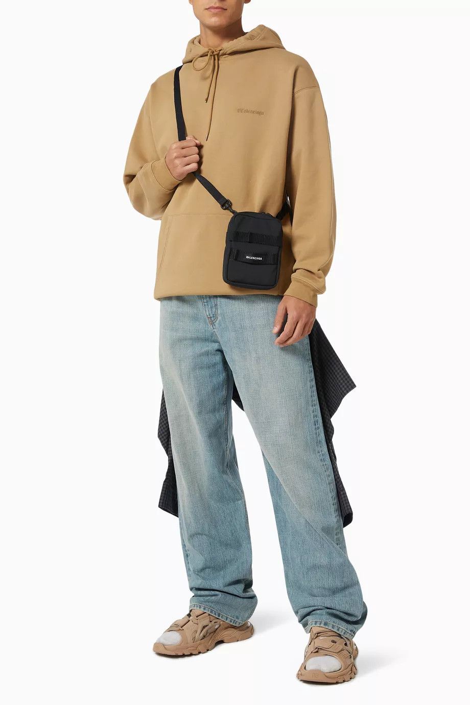 Balenciaga o1bcso1str1224 BB Corp Hoodie Medium Fit in Brown Size US M / EU 48-50 / 2 - 2 Thumbnail