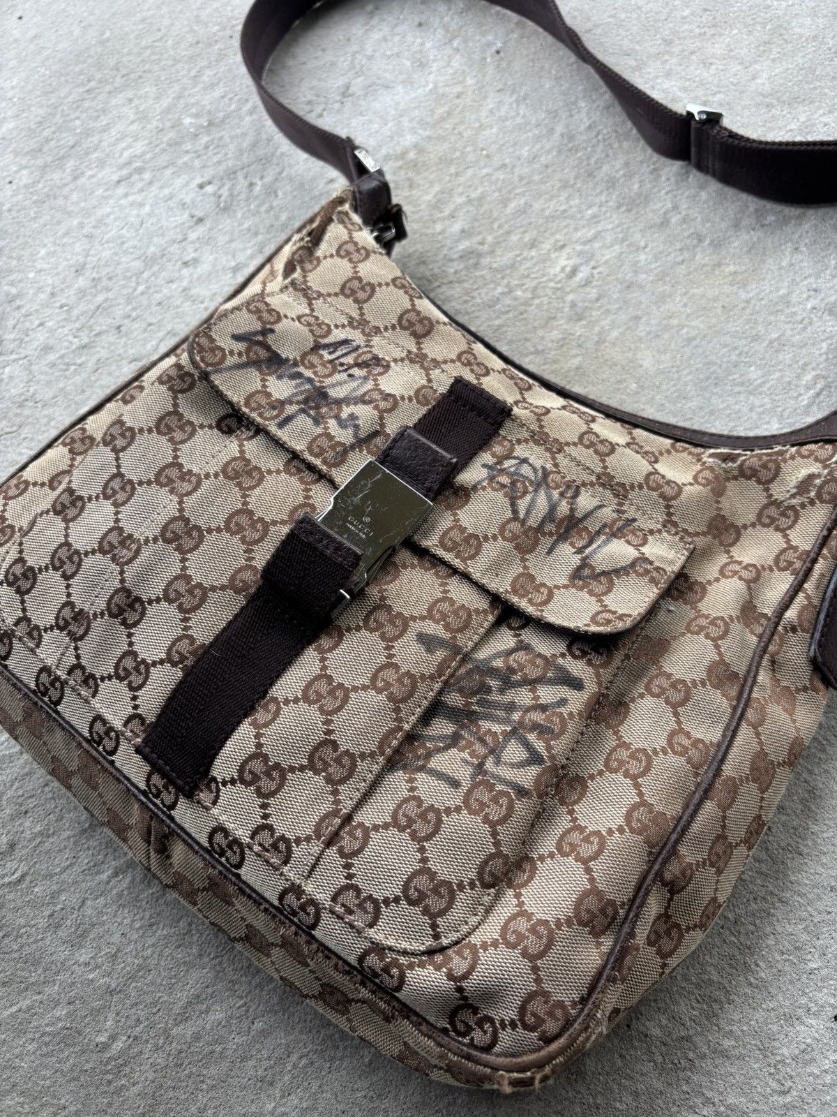 Drain Gang × Gucci × Haunted Mound GUCCI BAG WITH ALL HAUNTED MOUND SIGNATURE Size ONE SIZE - 2 Thumbnail