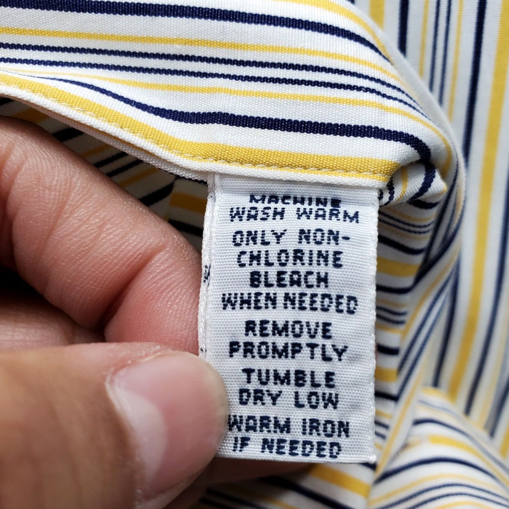 Ralph Lauren VINTAGE Ralph Lauren Dress Shirt Men 16.5 Multi Stripe Classic Pony Logo Button Down Size 46R - 6 Thumbnail