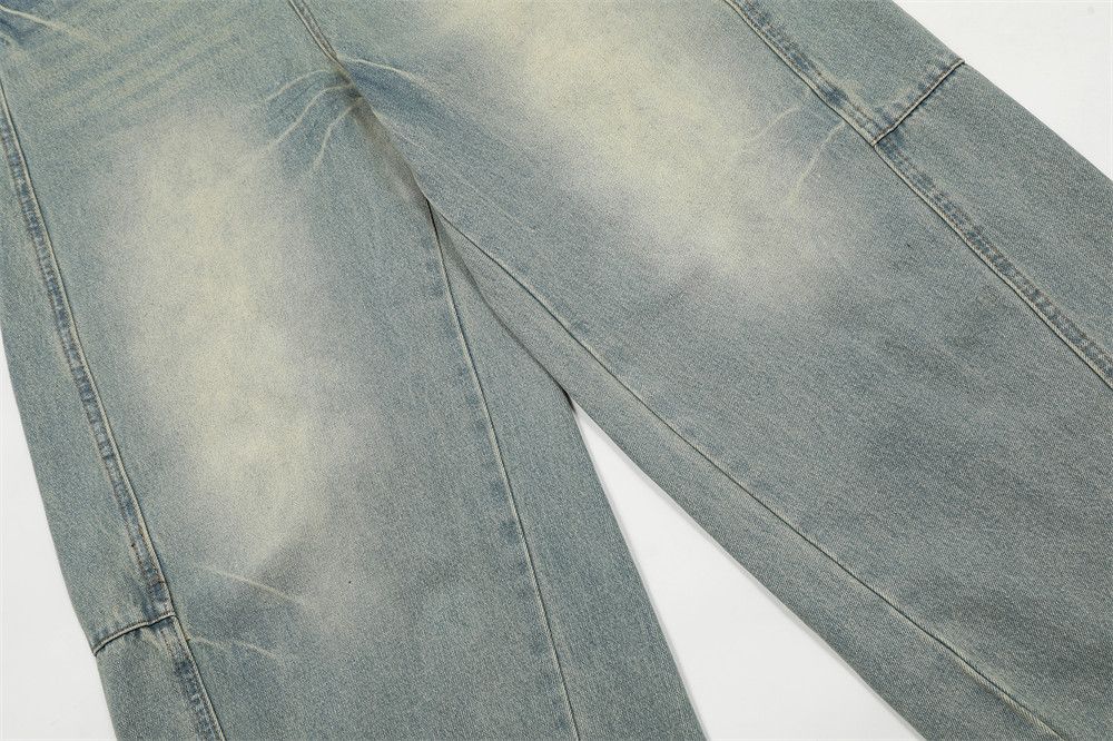 Japanese Brand × Jean Men's retro street style deconstructed washed jeans Size US 34 / EU 50 - 6 Thumbnail