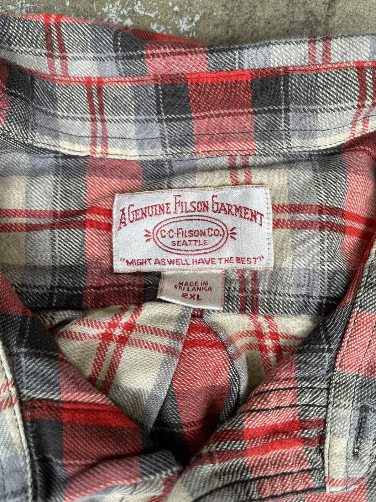 Filson Filson Button Up Flannel Shirt Size US XXL / EU 58 / 5 - 2 Thumbnail