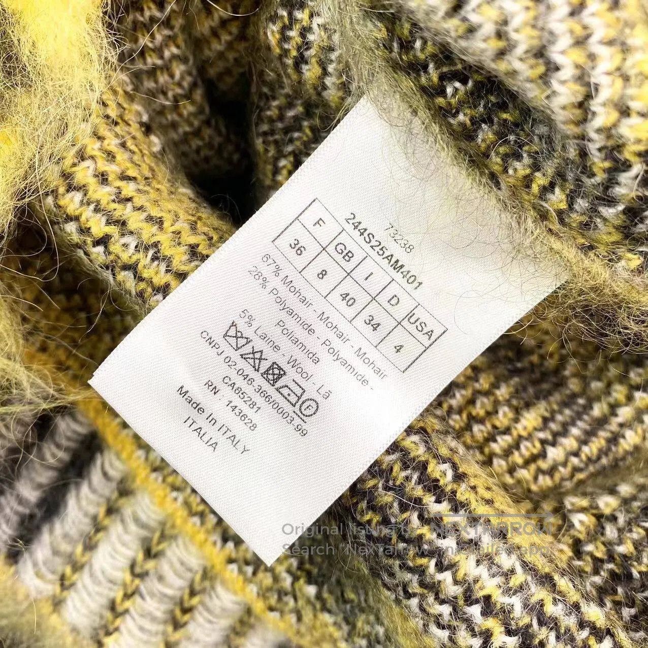 Dior Dior Logo check print sweater| Size XXS / US 00 / IT 34 - 4 Thumbnail