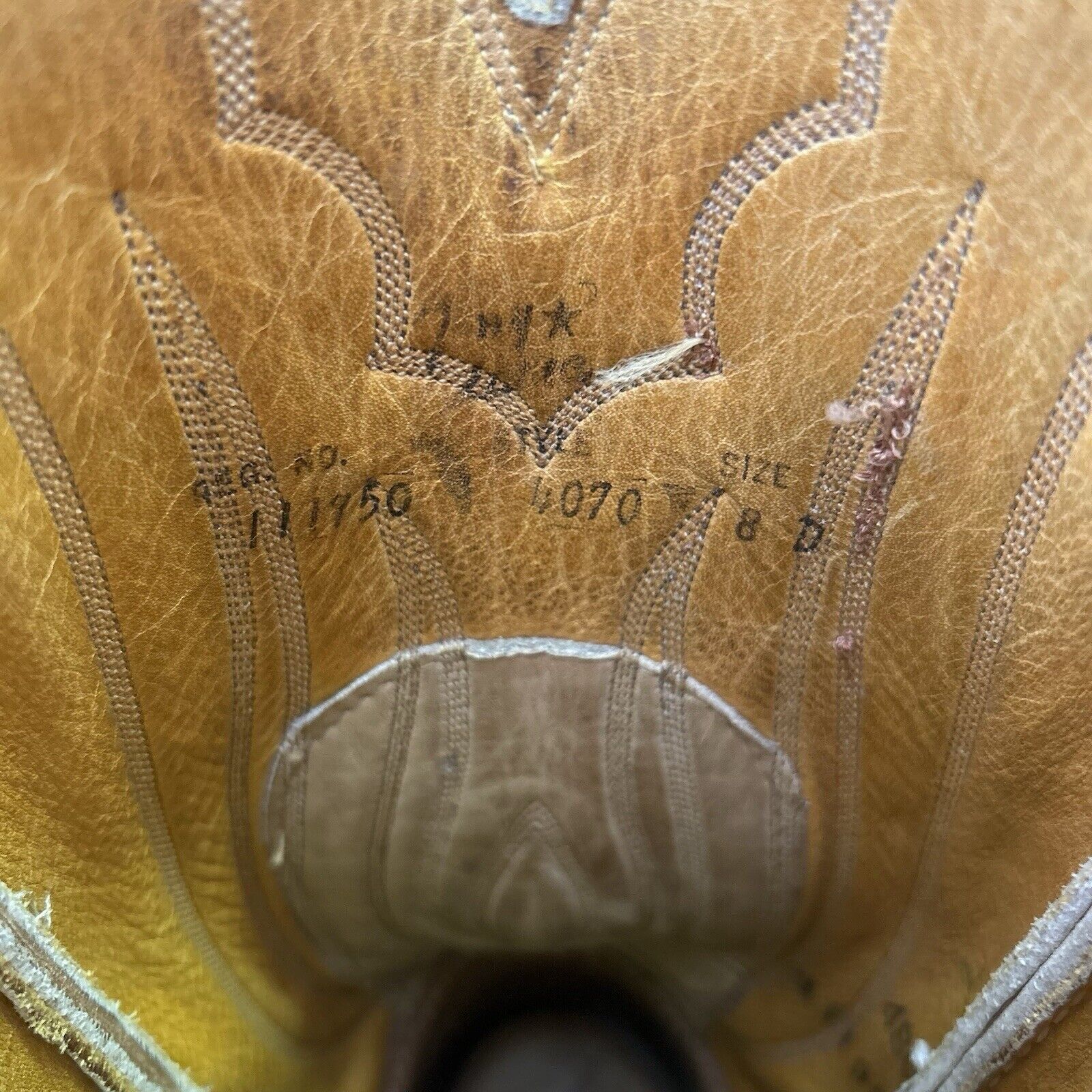 Tony Lama Vintage Suede Round Toe Cowboy Boots Mens 8 D