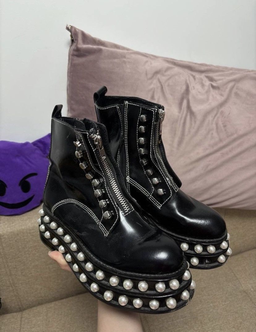 If Six Was Nine × Japanese Brand × Vintage Jeffrey Campbell vintage Rick Owens style avant garde boots Size US 8 / IT 38 - 1 Thumbnail