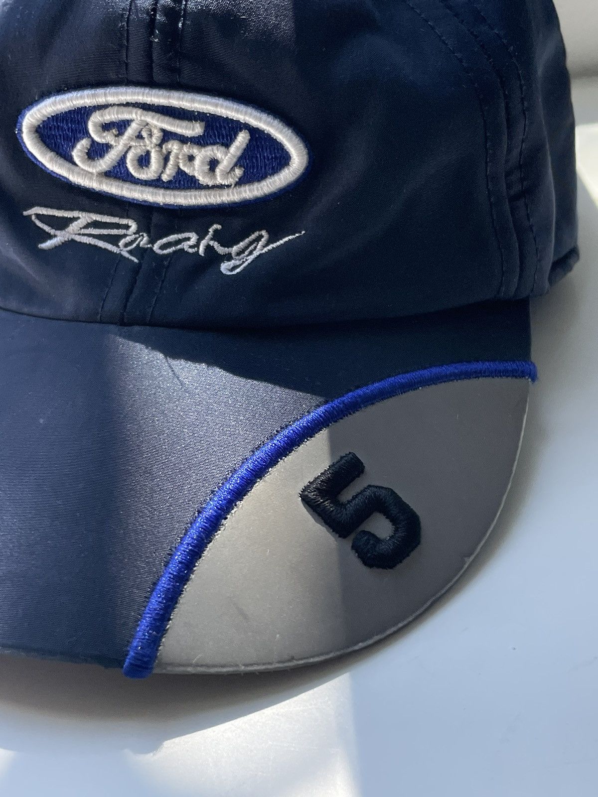 Ford Vintage Y2K Ford Racing #5 Nylon Cap Blue RARE Size ONE SIZE - 3 Thumbnail