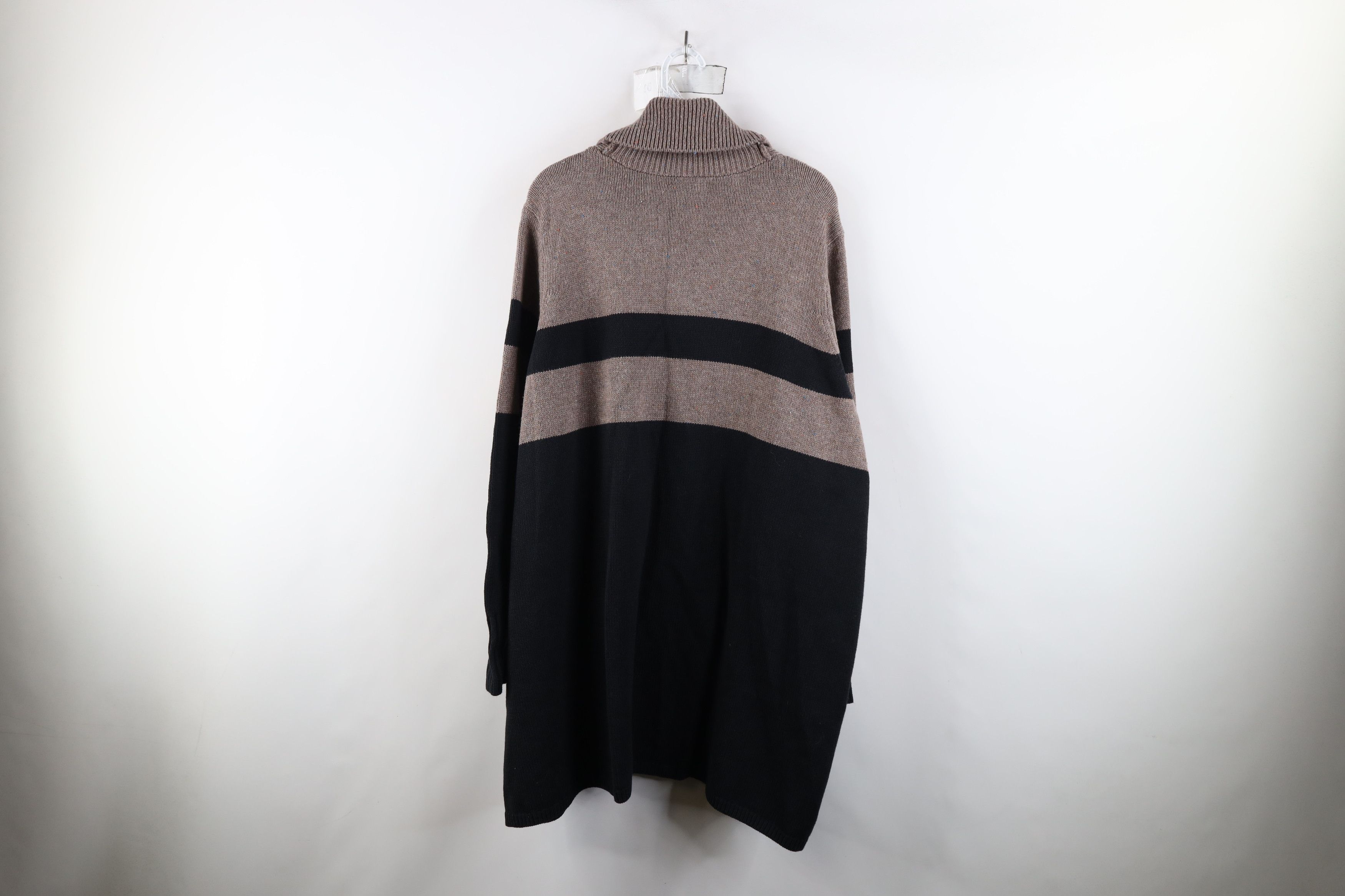 Lands' End × Vintage Vintage Lands End Rainbow Open Front Shawl Cardigan Sweater Size 3XL / US 20-22 - 11 Thumbnail