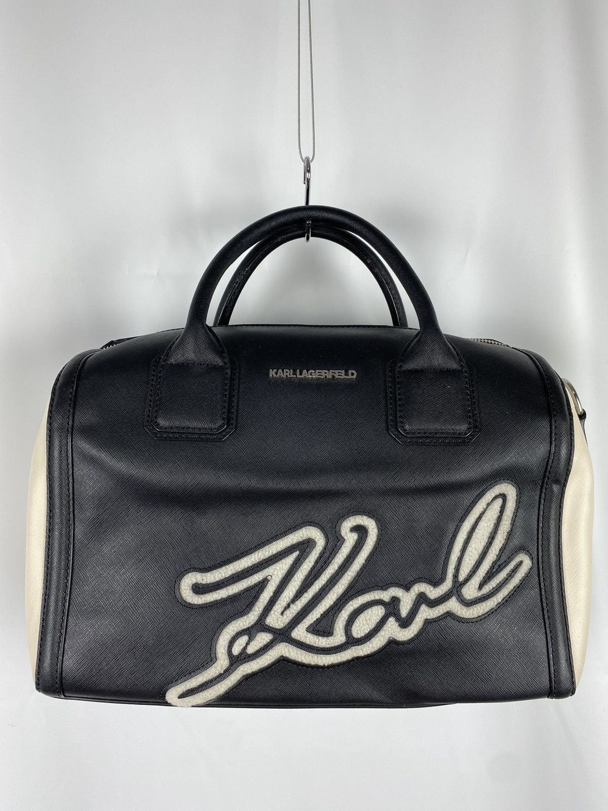 Karl Lagerfeld Karl Lagerfeld Saffiano Leather Logo Handbag Size ONE SIZE - 1 Thumbnail