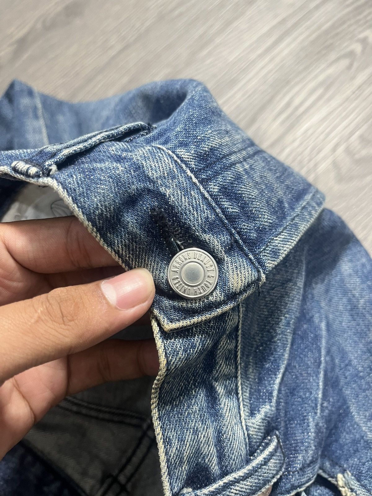 Japanese Brand 🇯🇵 Distressed Beauty & Youth United Arrows Selvedge Jeans Size US 32 / EU 48 - 15 Thumbnail