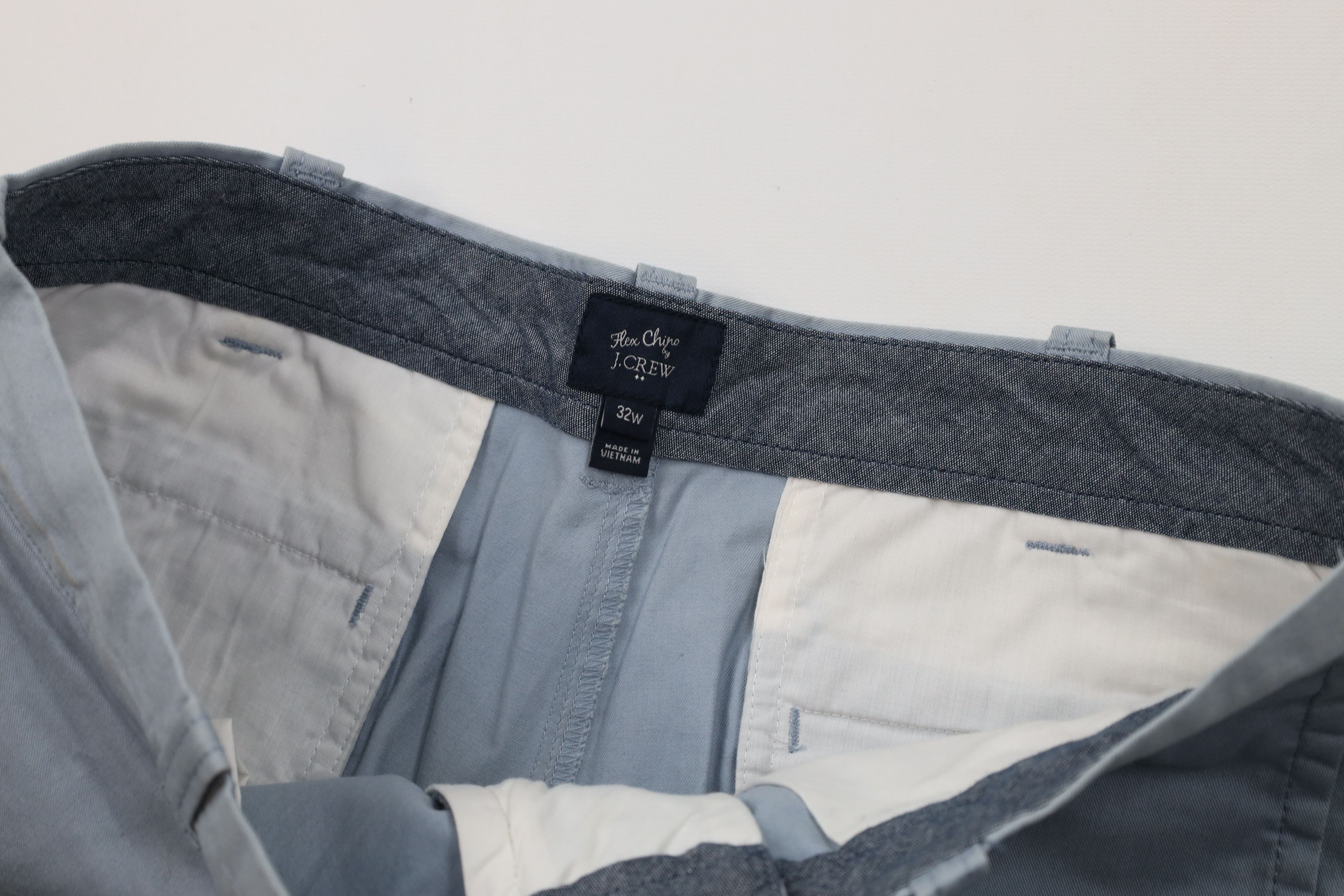 J.Crew J Crew Flex Above Knee Golf Golfing Chino Shorts Light Blue Size US 32 / EU 48 - 9 Thumbnail