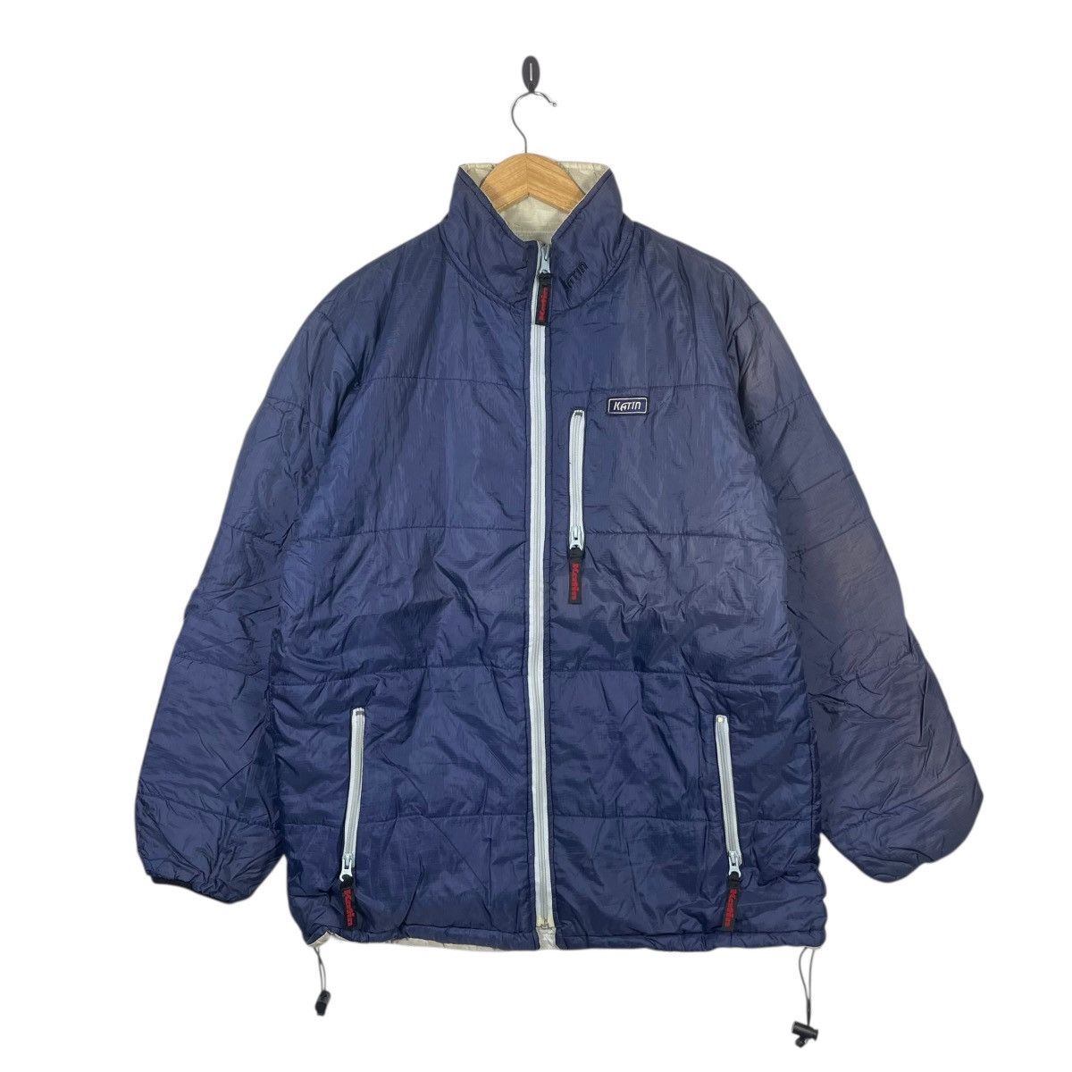 Katin Vintage Katin Puffer Jacket Navy Full Zip Insulated Outdoor Size US L / EU 52-54 / 3 - 1 Thumbnail