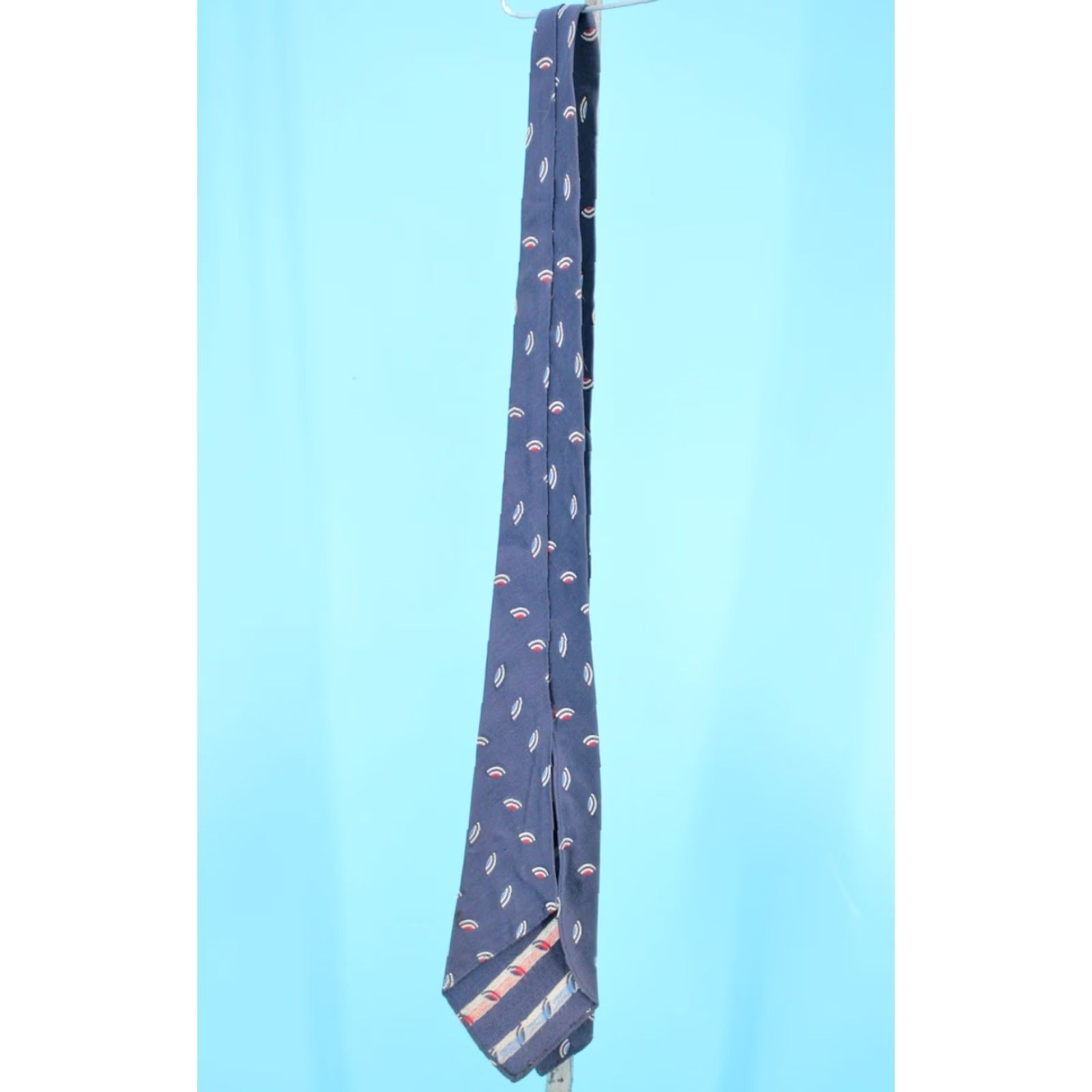 Vintage VTG 1930s Tie Shirt Men Blue Red Neck Tie Vintage 30s Tie Rayon N/A Size ONE SIZE - 6 Thumbnail