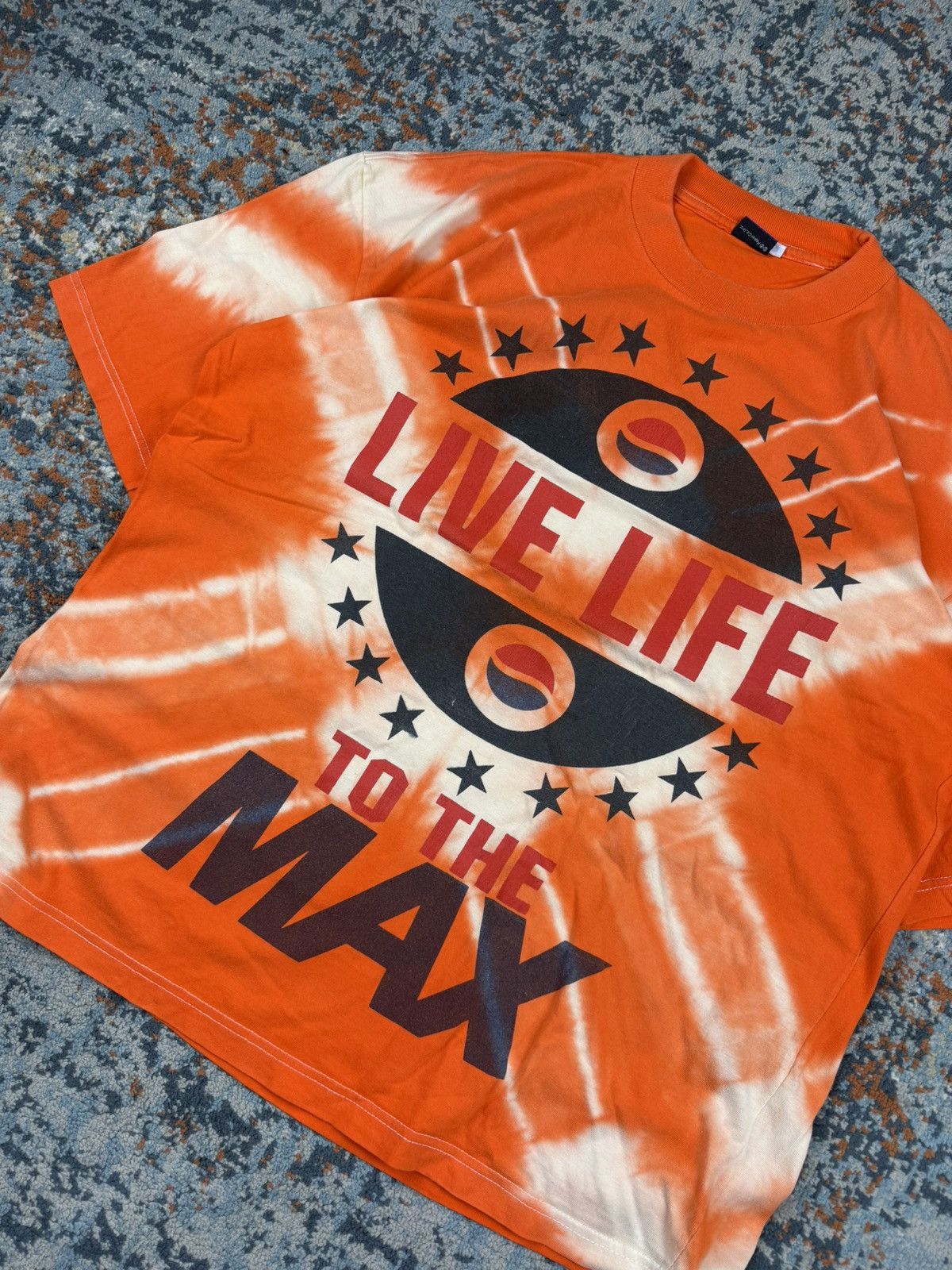 Pepsi × Vintage Vintage 90s Pepsi Max tie dye graphic tee festival Coca Cola Size US XL / EU 56 / 4 - 5 Thumbnail