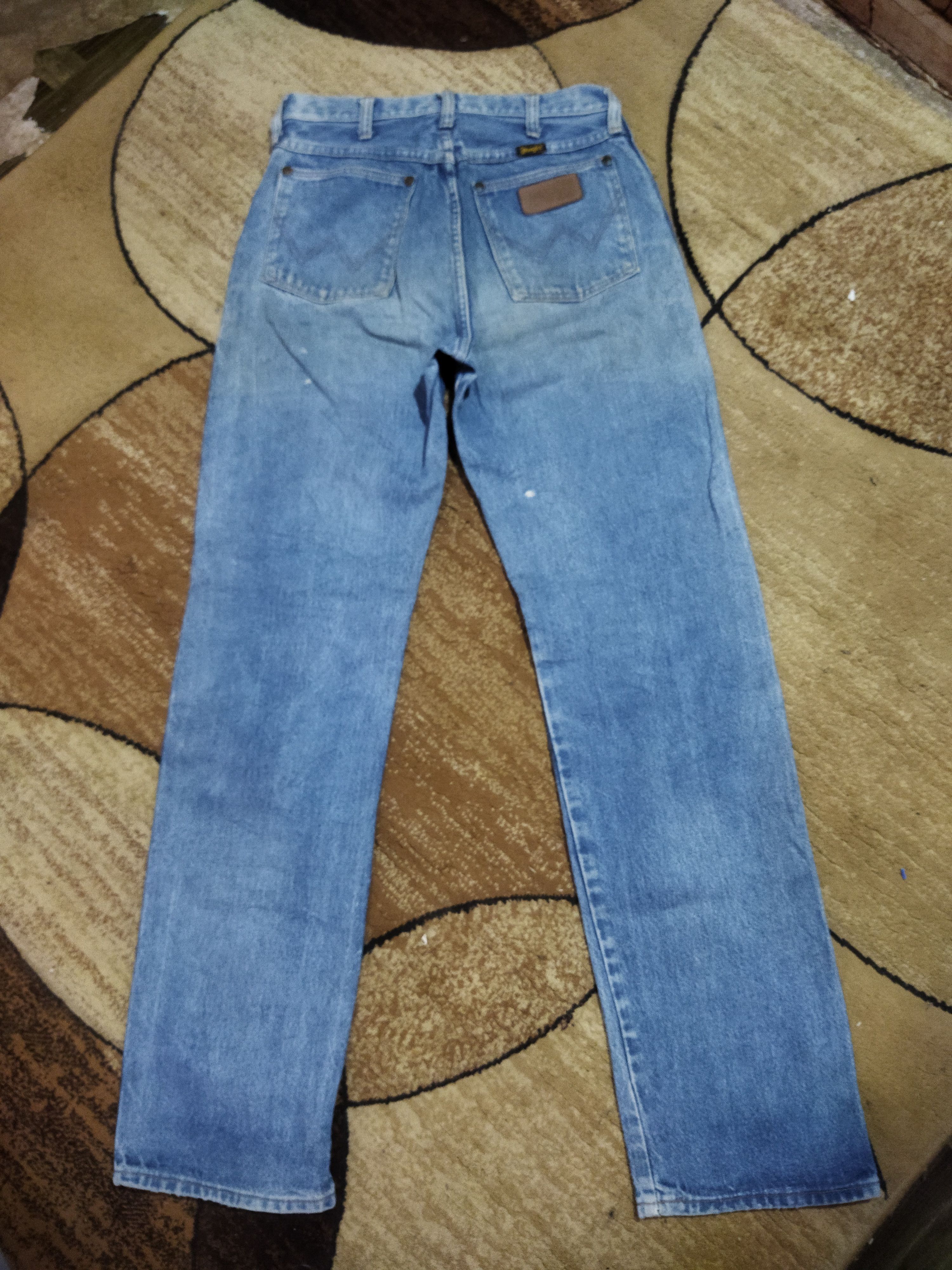 Wrangler VINTAGE WRANGLER DISTRESSED FADED BLUE JEANS PANTS Size US 27 - 7 Thumbnail