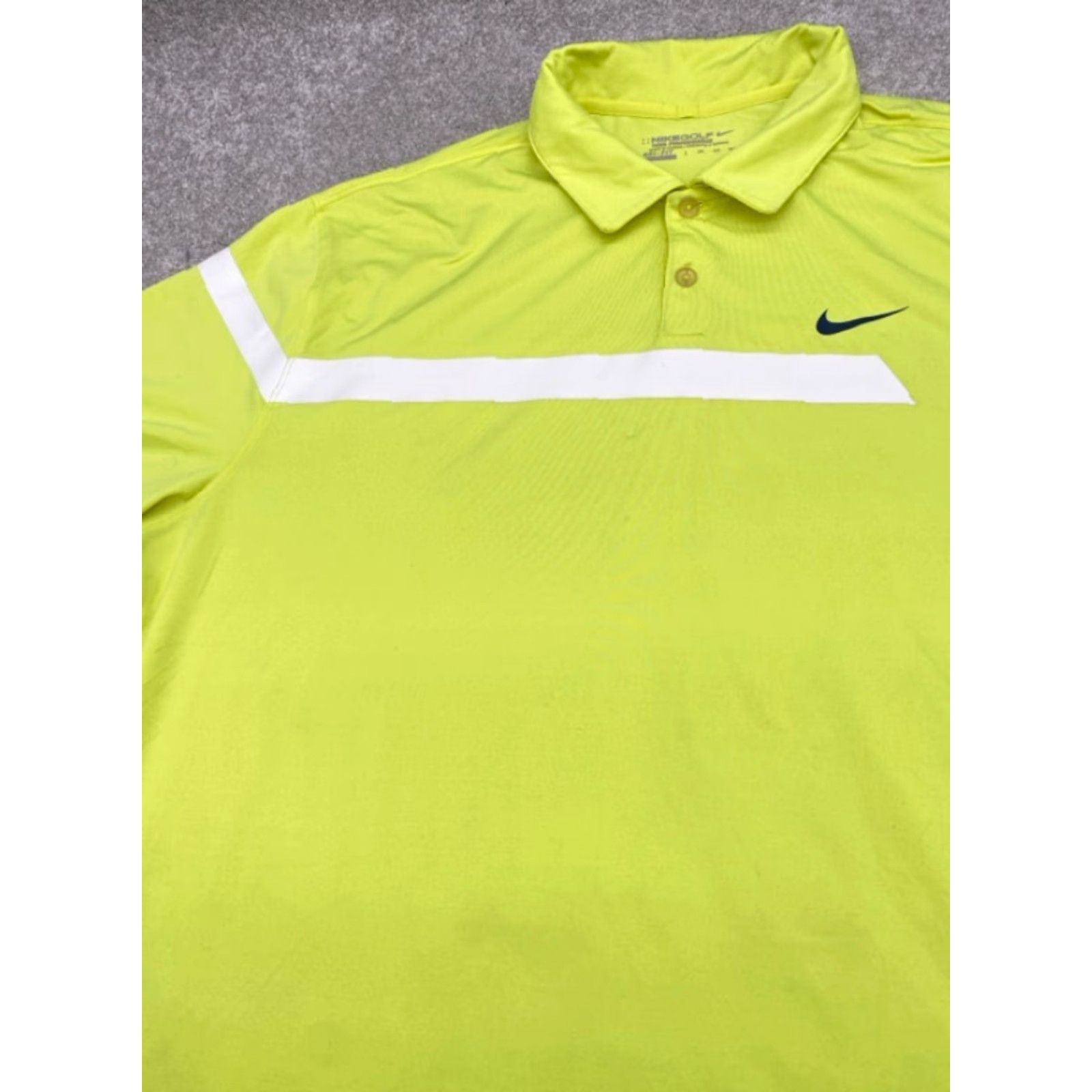 Nike Nike Golf Tour Performance Polo Shirt Dri-Fit 2XL Men's Chartreuse Short Sleeve Size US XXL / EU 58 / 5 - 5 Thumbnail