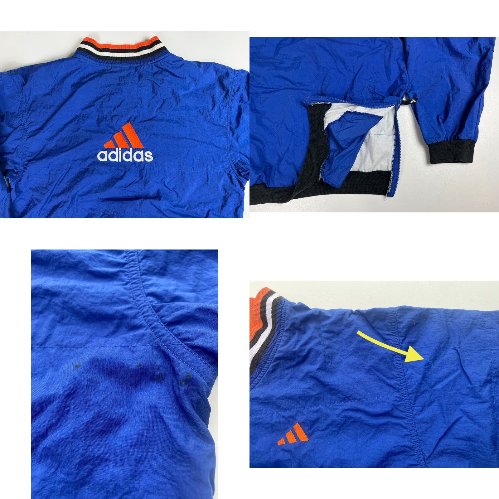 Adidas VINTAGE Adidas Windbreaker Jacket Mens 90s V-Neck Pullover Sz M Blue Front Pockets Zip Side Embroidery Size US M / EU 48-50 / 2 - 8 Thumbnail