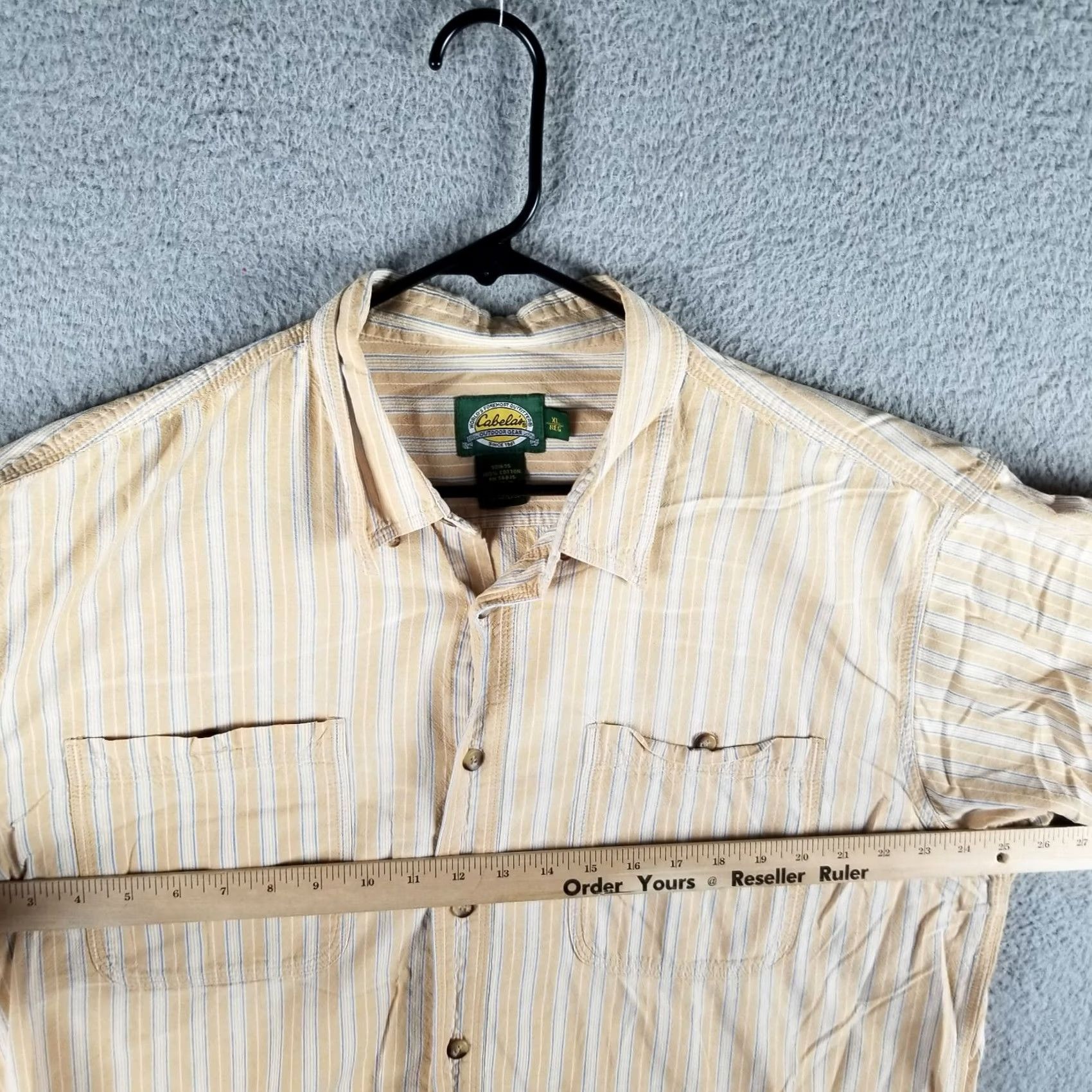 Vintage Cabela's Shirt Men XL Extra Large Pocket Button Chambray Cotton Outdoor Orange Casual Front Pocket Button-Up Shirt XL Mens Size US XL / EU 56 / 4 - 5 Thumbnail