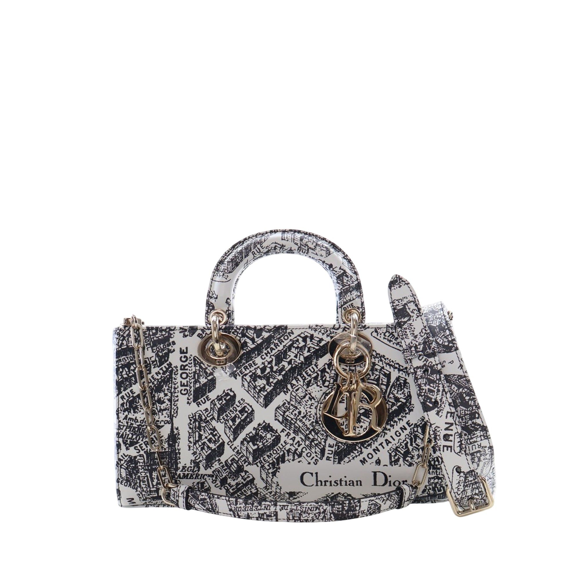 Dior Medium Calfskin Plan De Paris Printed Lady D Joy Size ONE SIZE - 1 Thumbnail