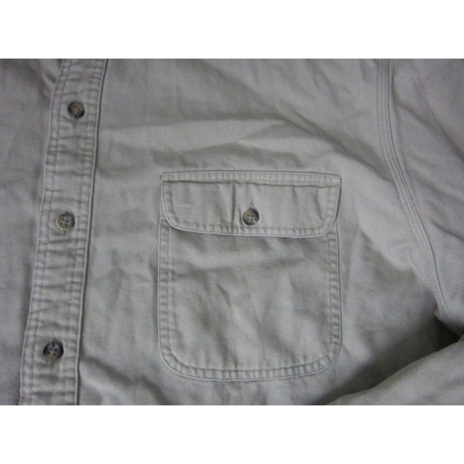 Vintage VINTAGE Field Gear Shirt Mens 2XL Brown Canvas Button-Up 80s 90s Lined Pockets Shirt Size US XXL / EU 58 / 5 - 4 Thumbnail