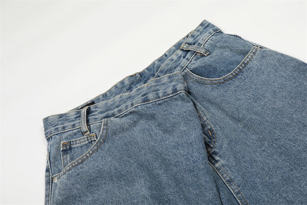 Jean Men's loose-fitting American retro washed jeans Size US 32 / EU 48 - 5 Thumbnail