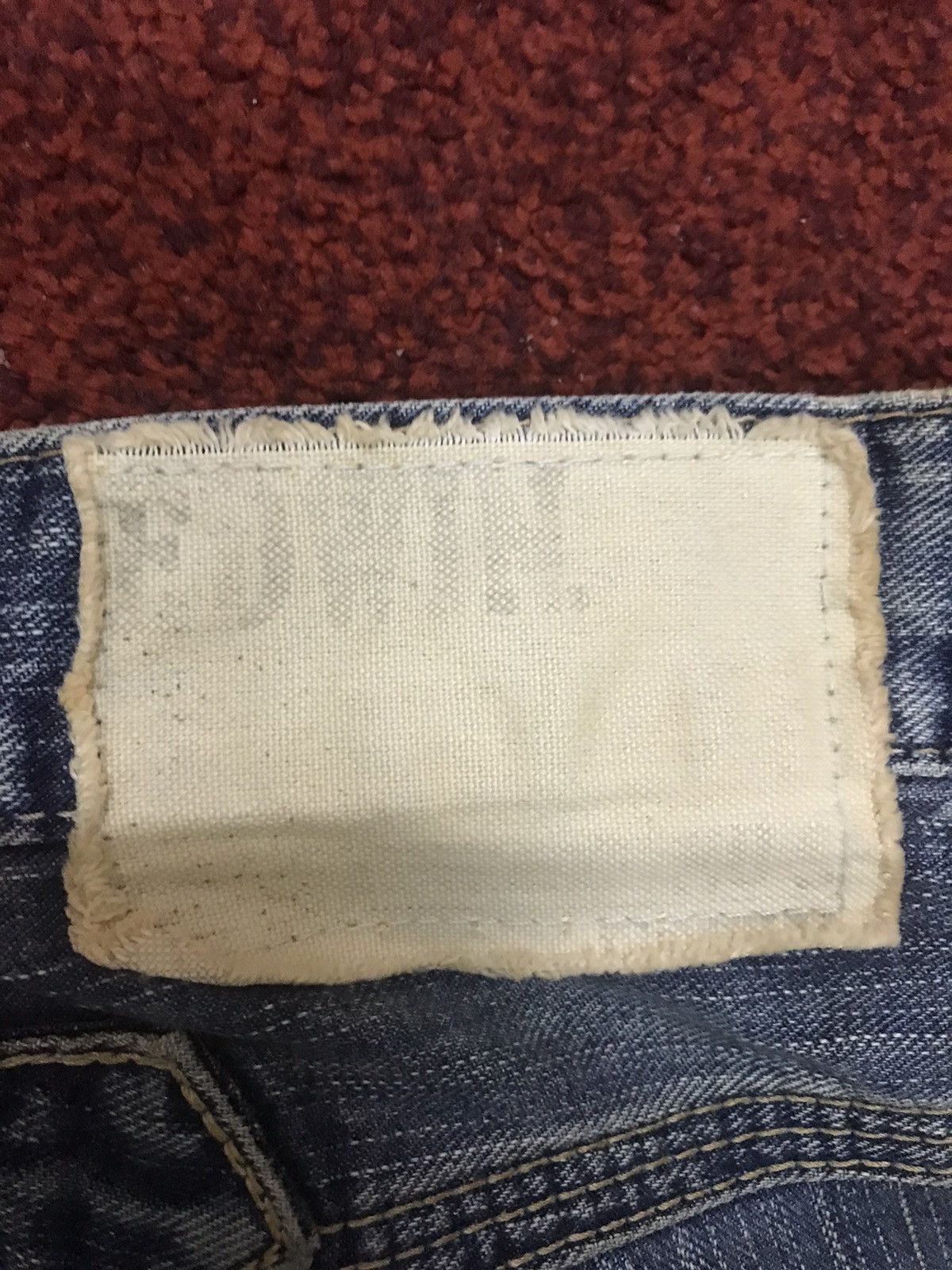 Edwin Flare EDWIN XVS Cinch Back Distressed Denim Size US 31 - 19 Thumbnail
