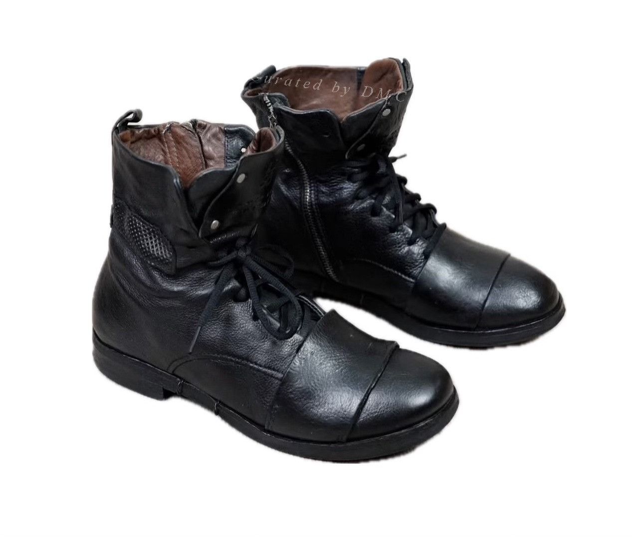 Vintage A.S.98 ARTISAN DISTRESSED LEATHER ANKLE BOOTS Size US 7 / EU 40 - 1 Thumbnail
