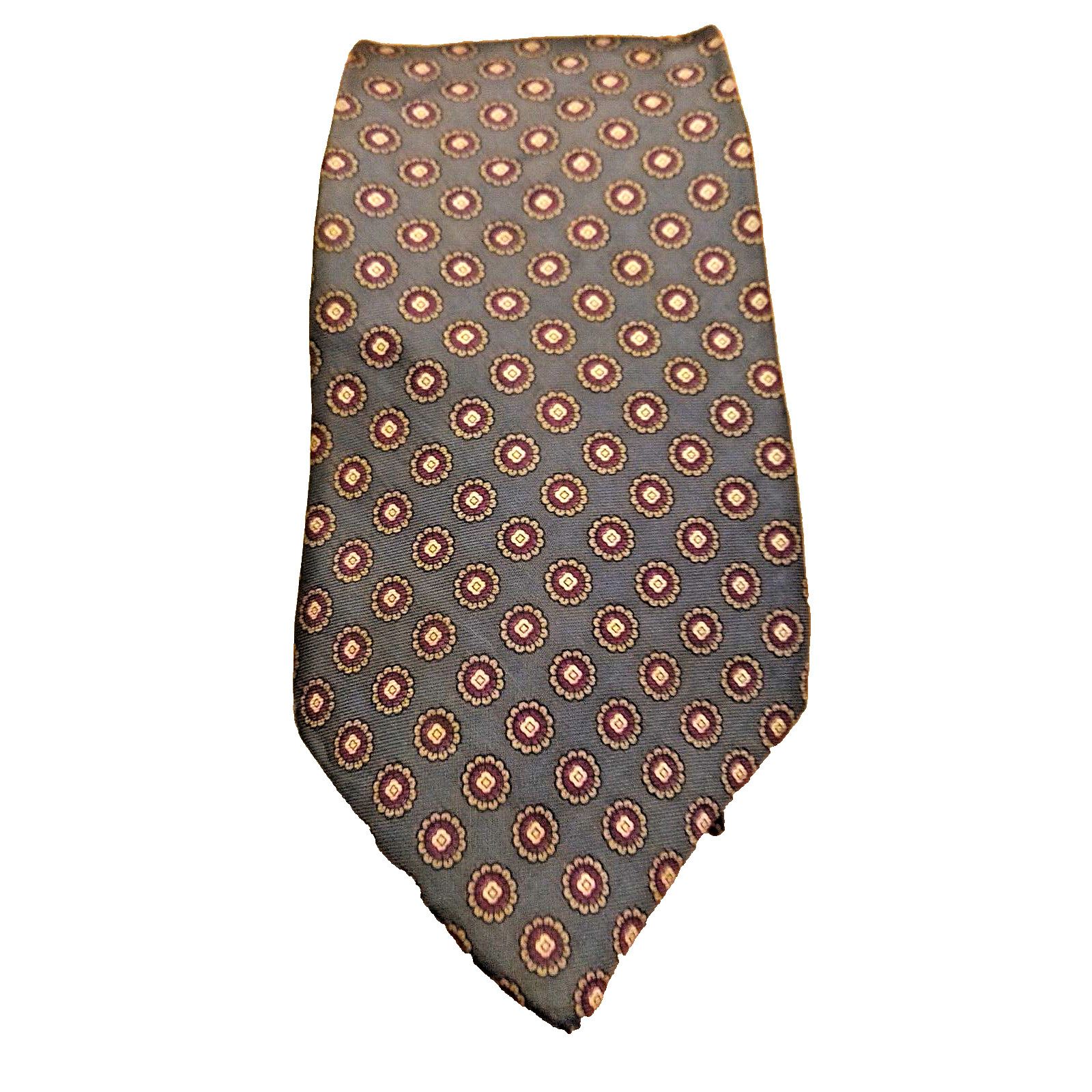 The Unbranded Brand Don Loper Beverly Hills 100% Silk Navy Ditsy Floral NeckTie Size ONE SIZE - 1 Thumbnail