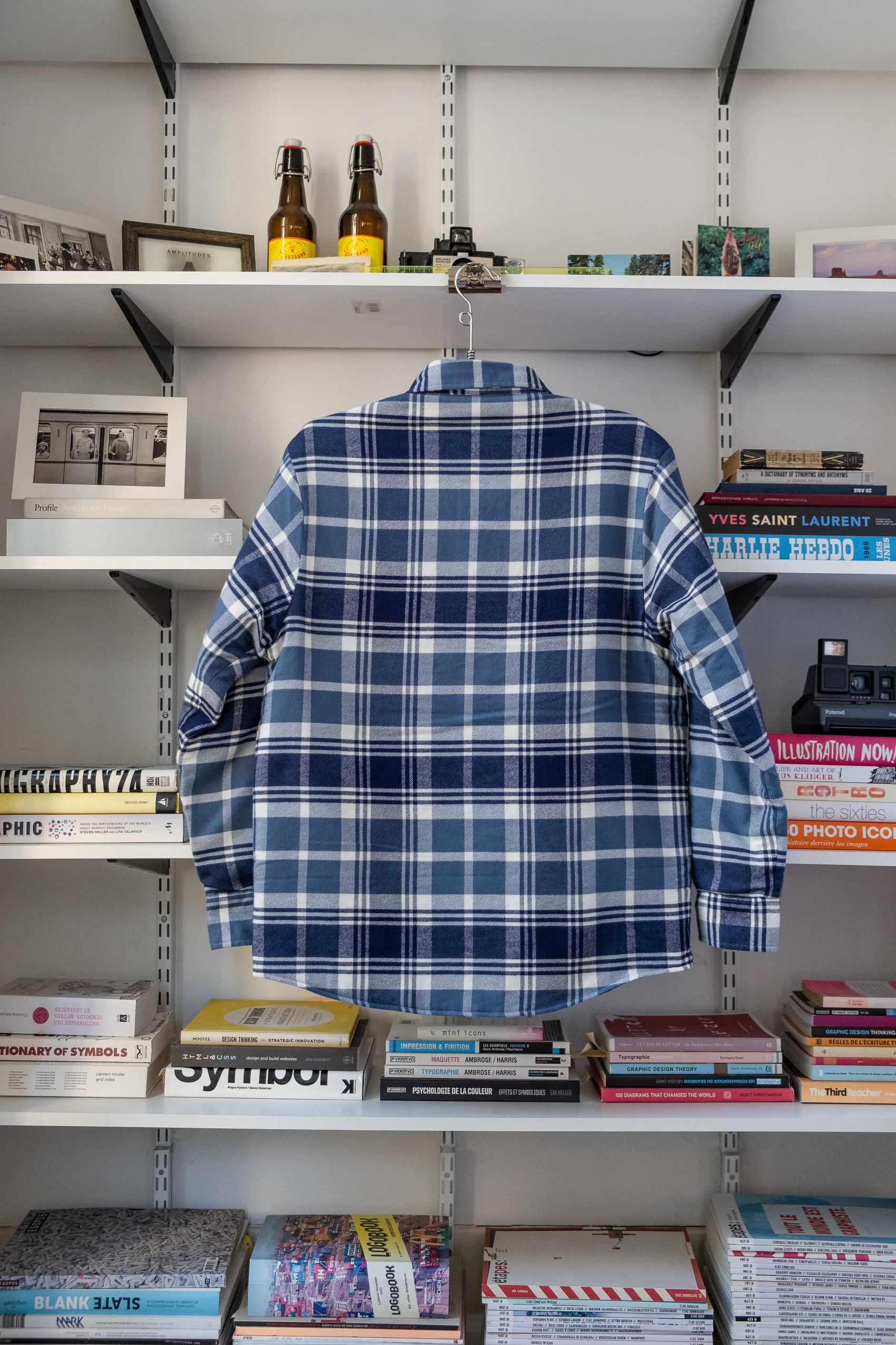 Hypebeast × Jjjjound × Streetwear JJJJound Thermal Flannel Button Up Blue |  Grailed