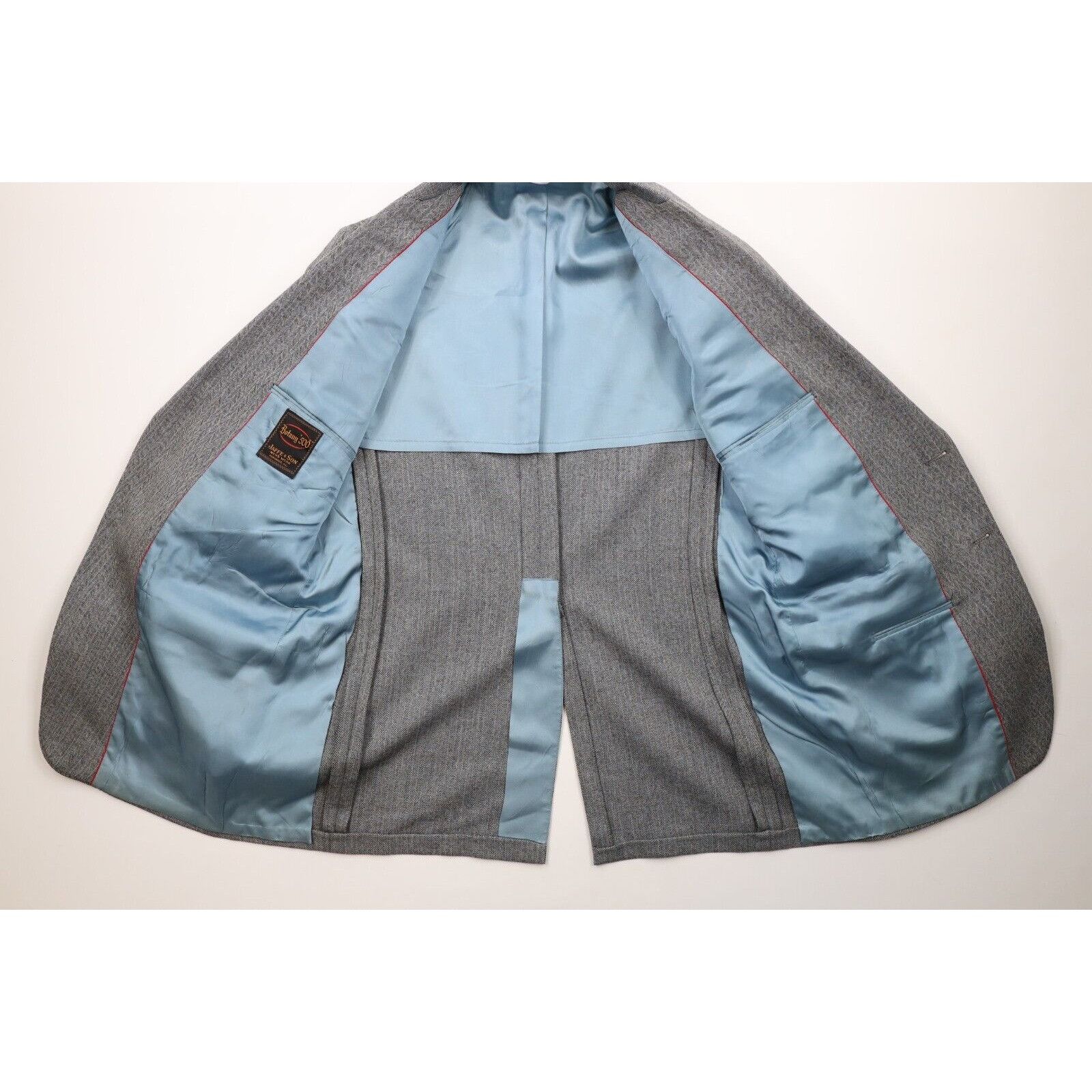 Vintage Vintaeg 70s Streetwear Wool Herringbone 3 Piece Suit Size 40L - 5 Thumbnail